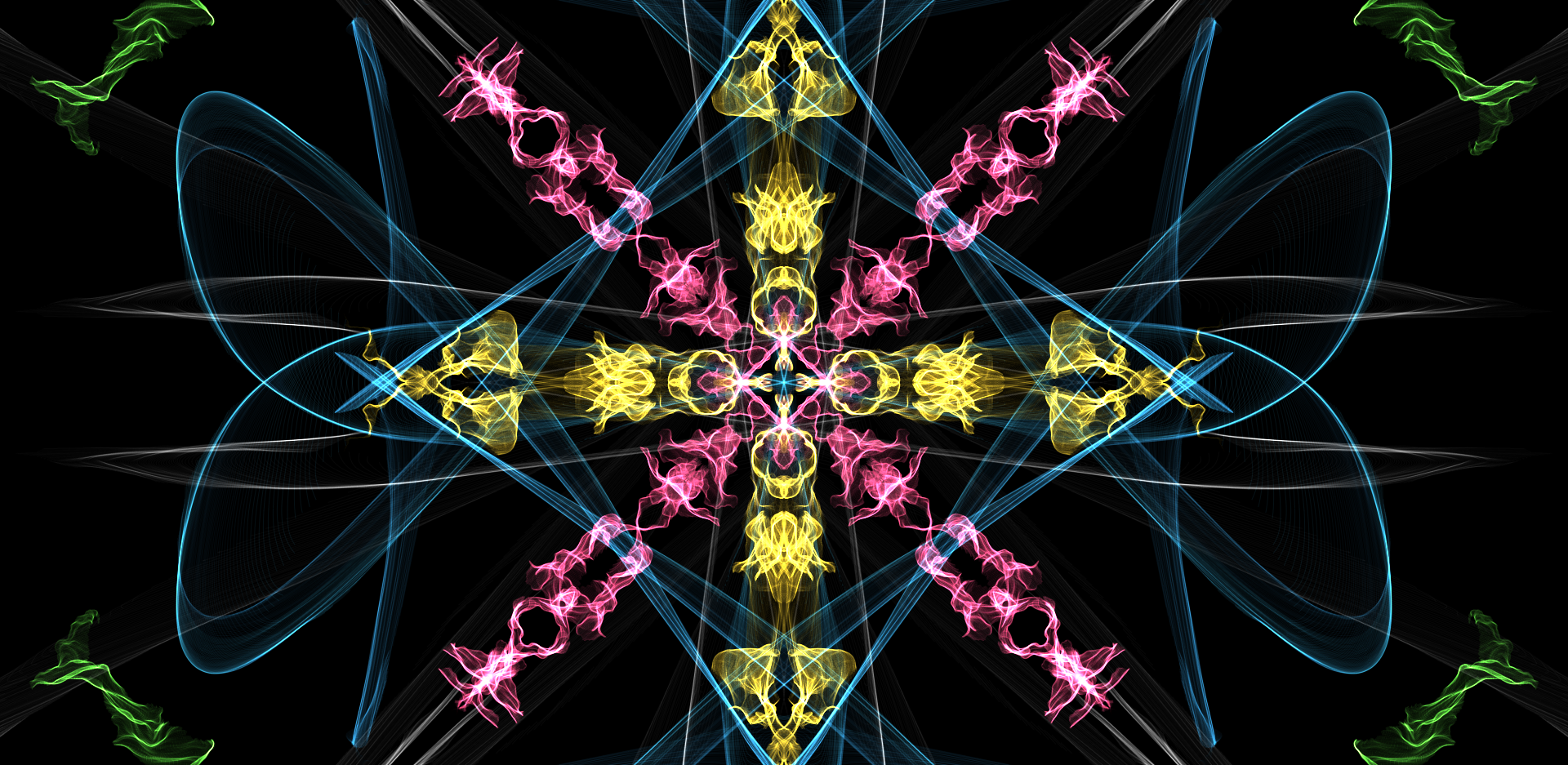 General 1920x937 black background abstract symmetry weavesilk