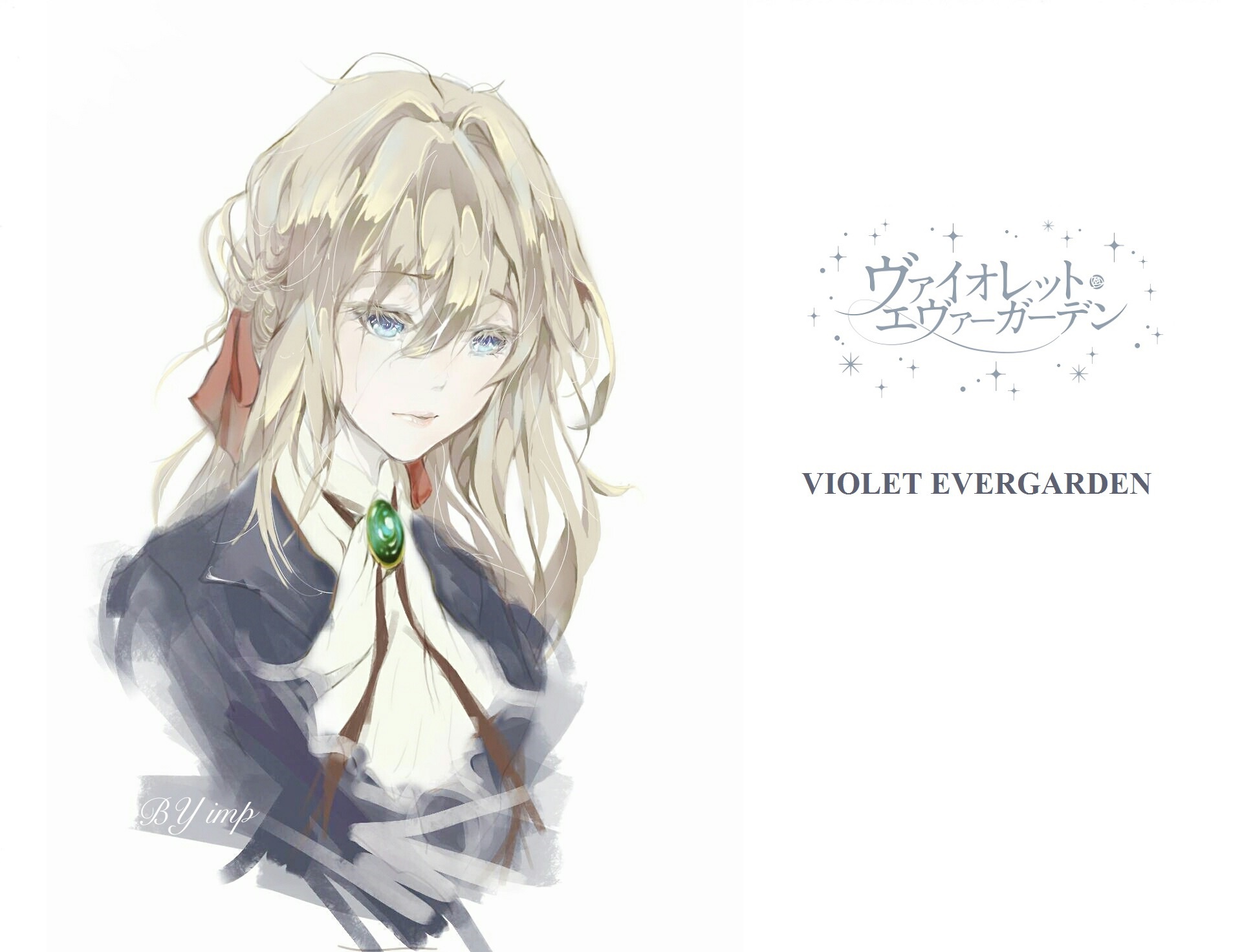 Anime 1920x1473 Violet Evergarden anime blue eyes
