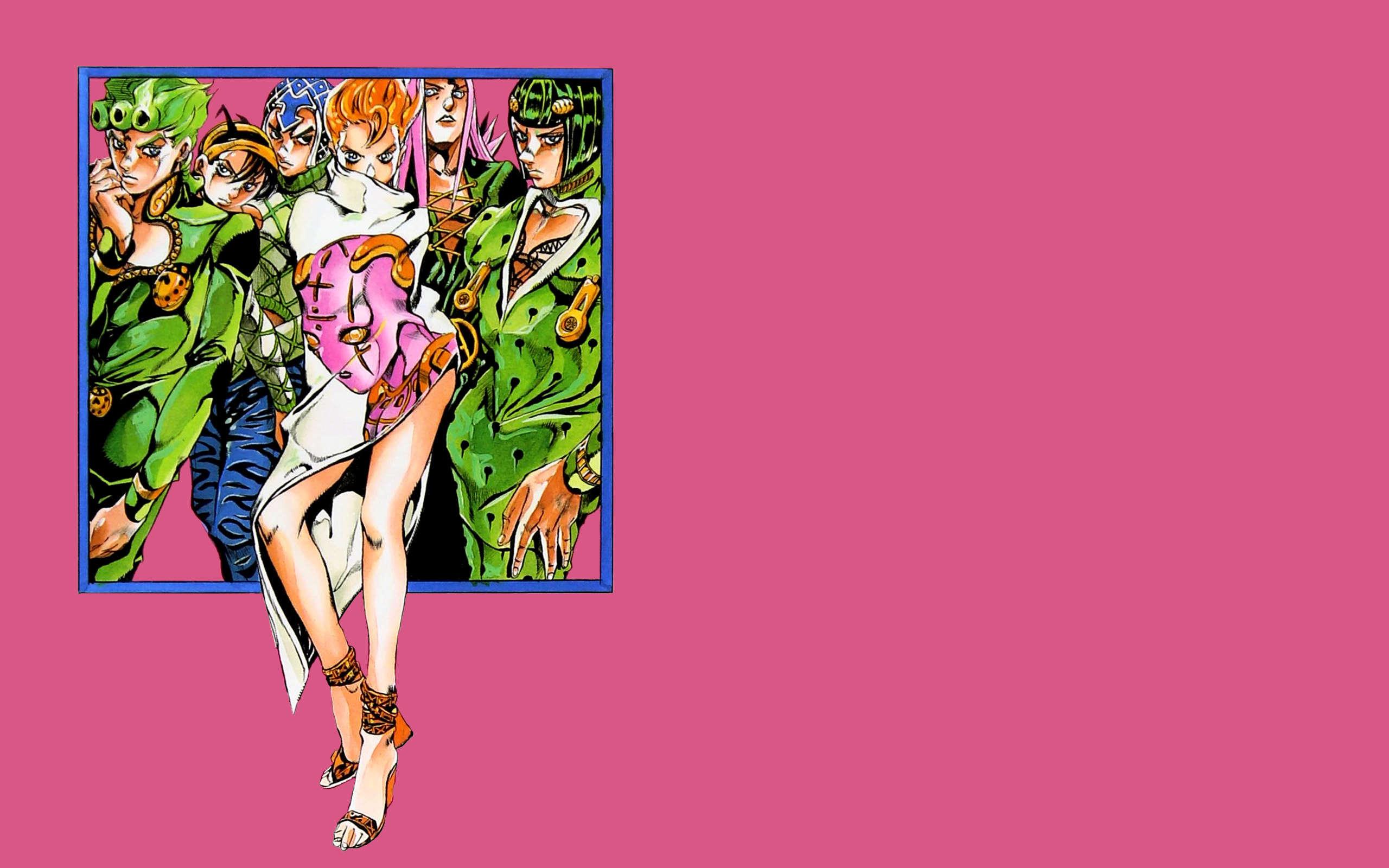 Anime 2560x1600 JoJo's Bizarre Adventure anime manga Hirohiko Araki JoJo's Bizarre Adventure: Golden Wind Vento Aureo Giorno Giovanna Trish Una