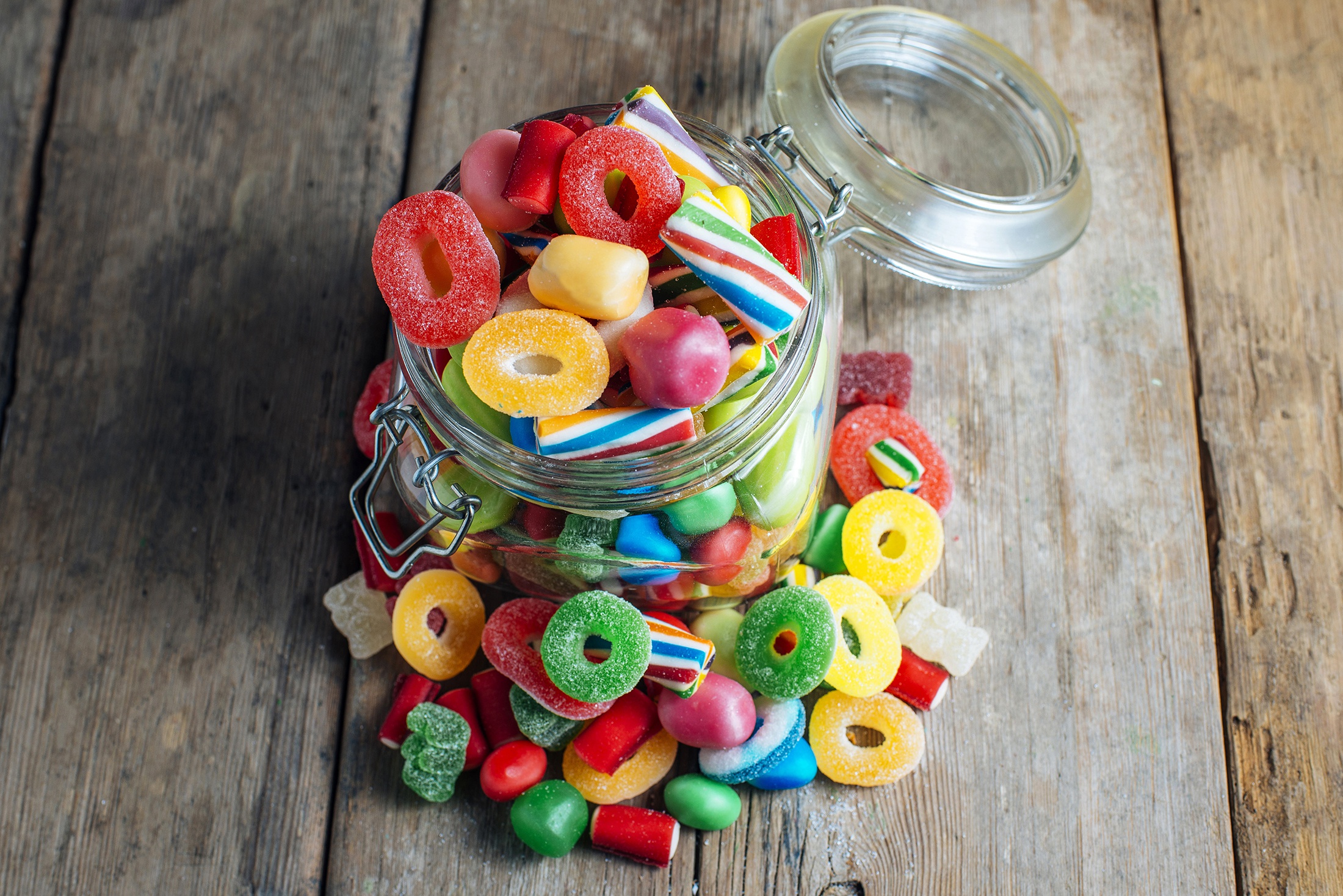 General 2200x1468 sweets food glass colorful jelly candy sugar