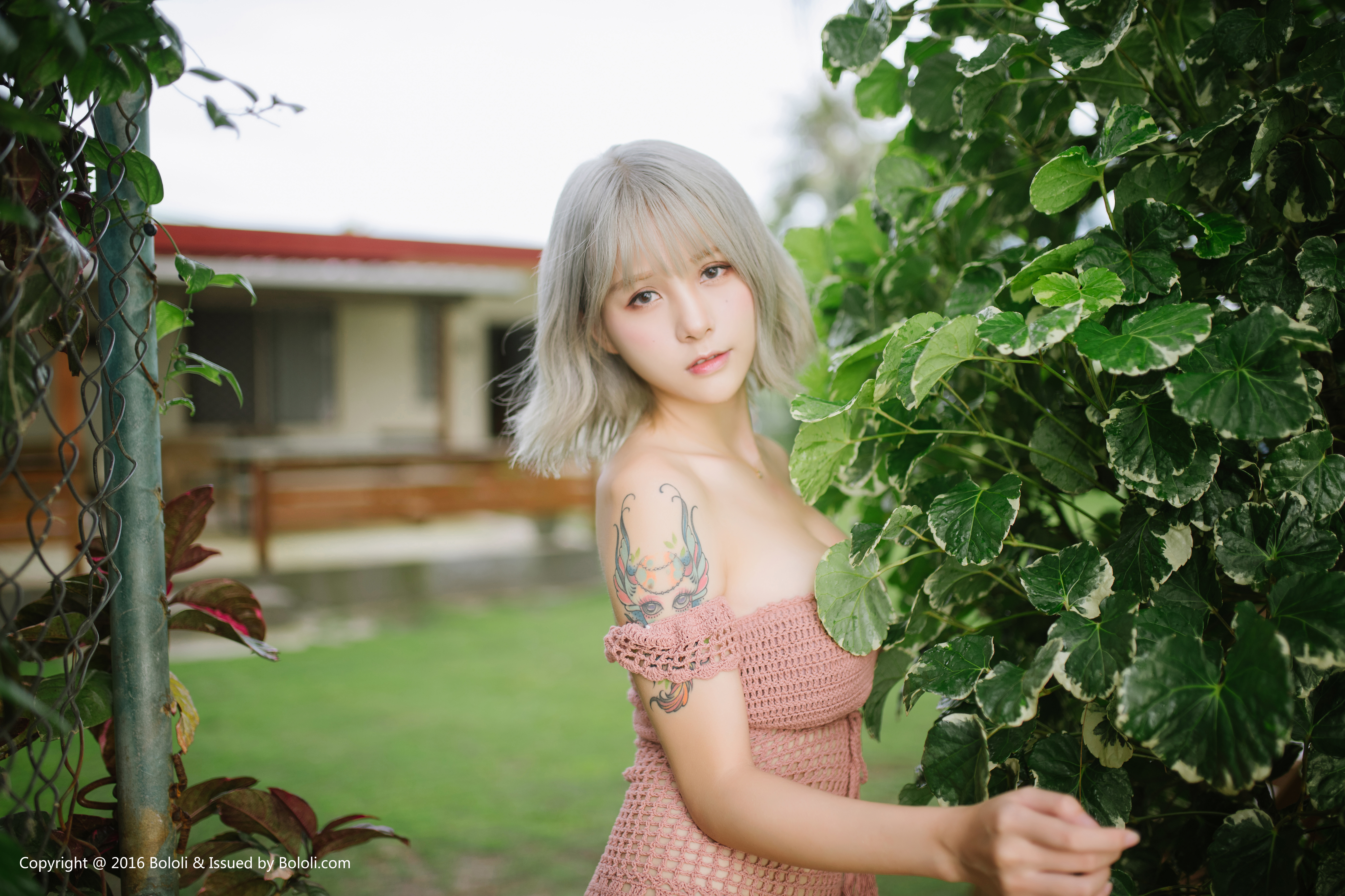 People 7000x4667 women model Asian petite women outdoors blonde tattoo Xia Mei Jiang