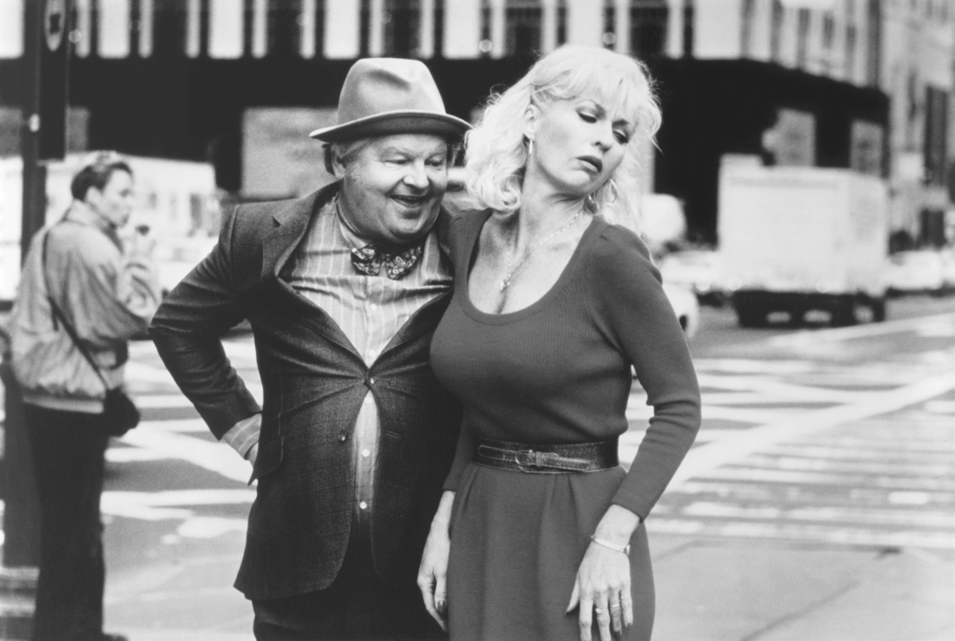 People 1904x1277 men women actor Benny Hill Comedian monochrome smiling vintage photography street building blonde long hair England