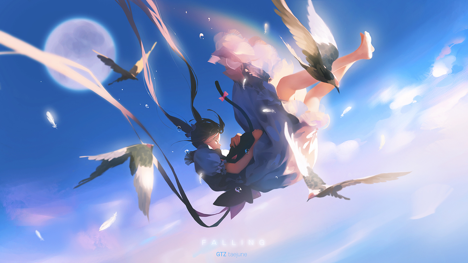 AI Art: falling from the sky by @まめ#2579 | PixAI