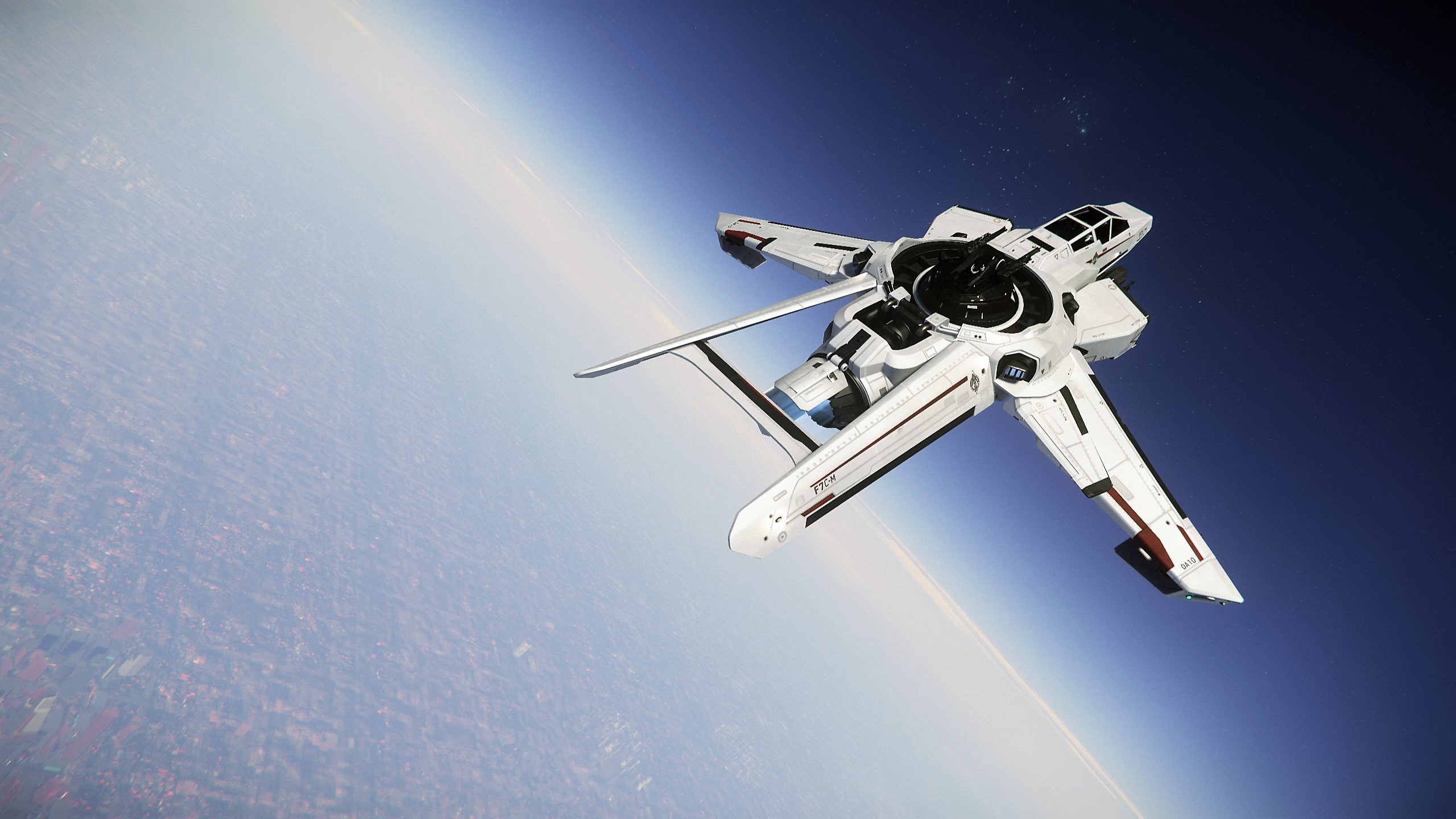 General 2560x1440 Star Citizen Anvil Carrack Anvil Pisces video games PC gaming vehicle spaceship CGI