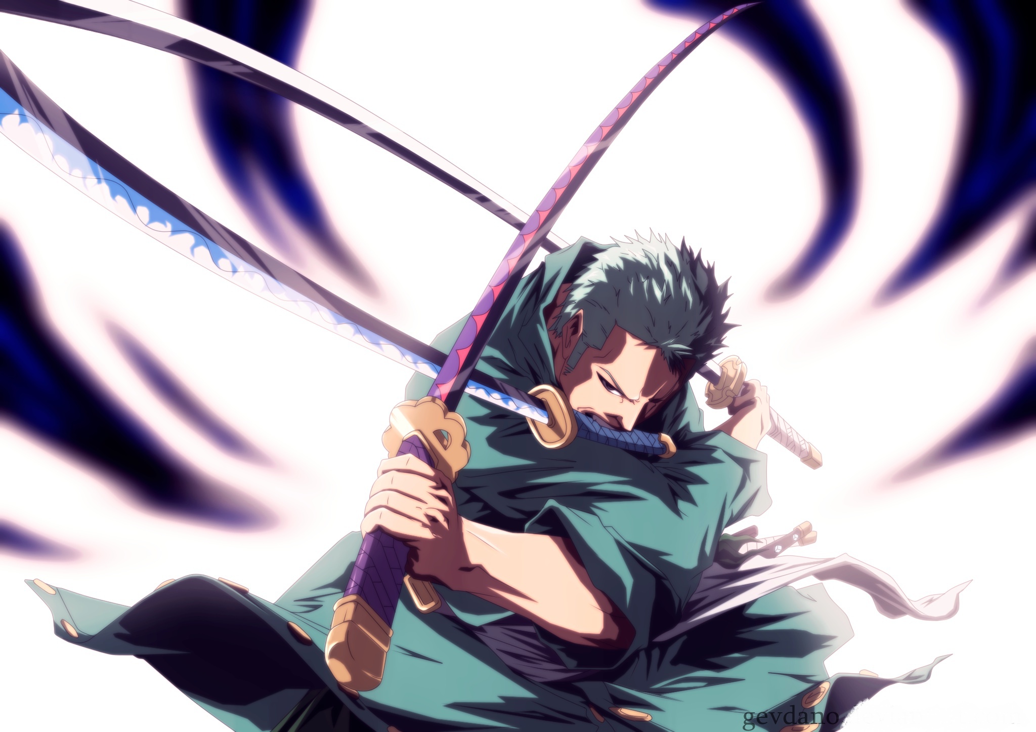 Anime 2048x1446 One Piece sword katana artwork