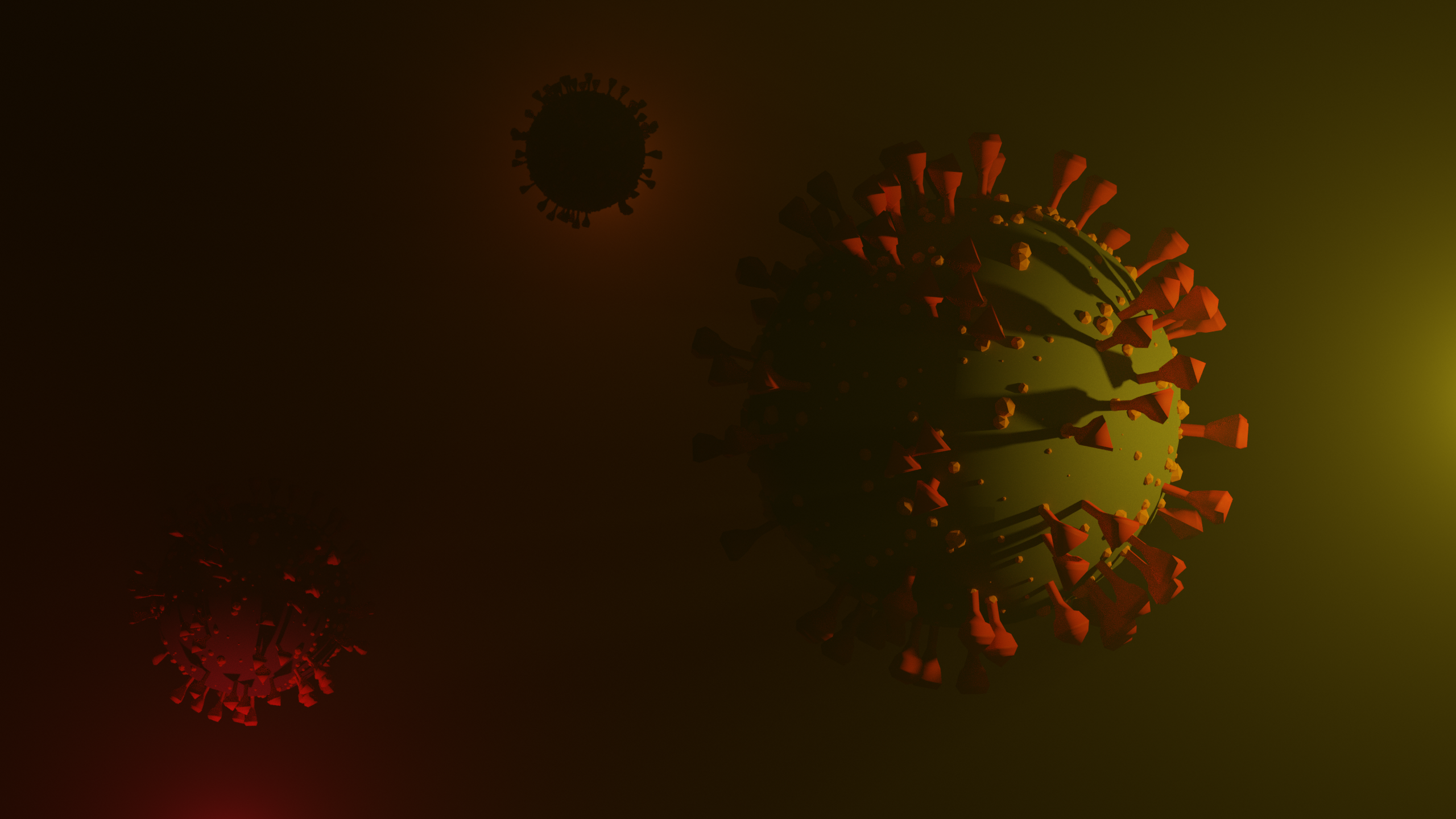 General 2560x1440 corona virus CGI digital art simple background