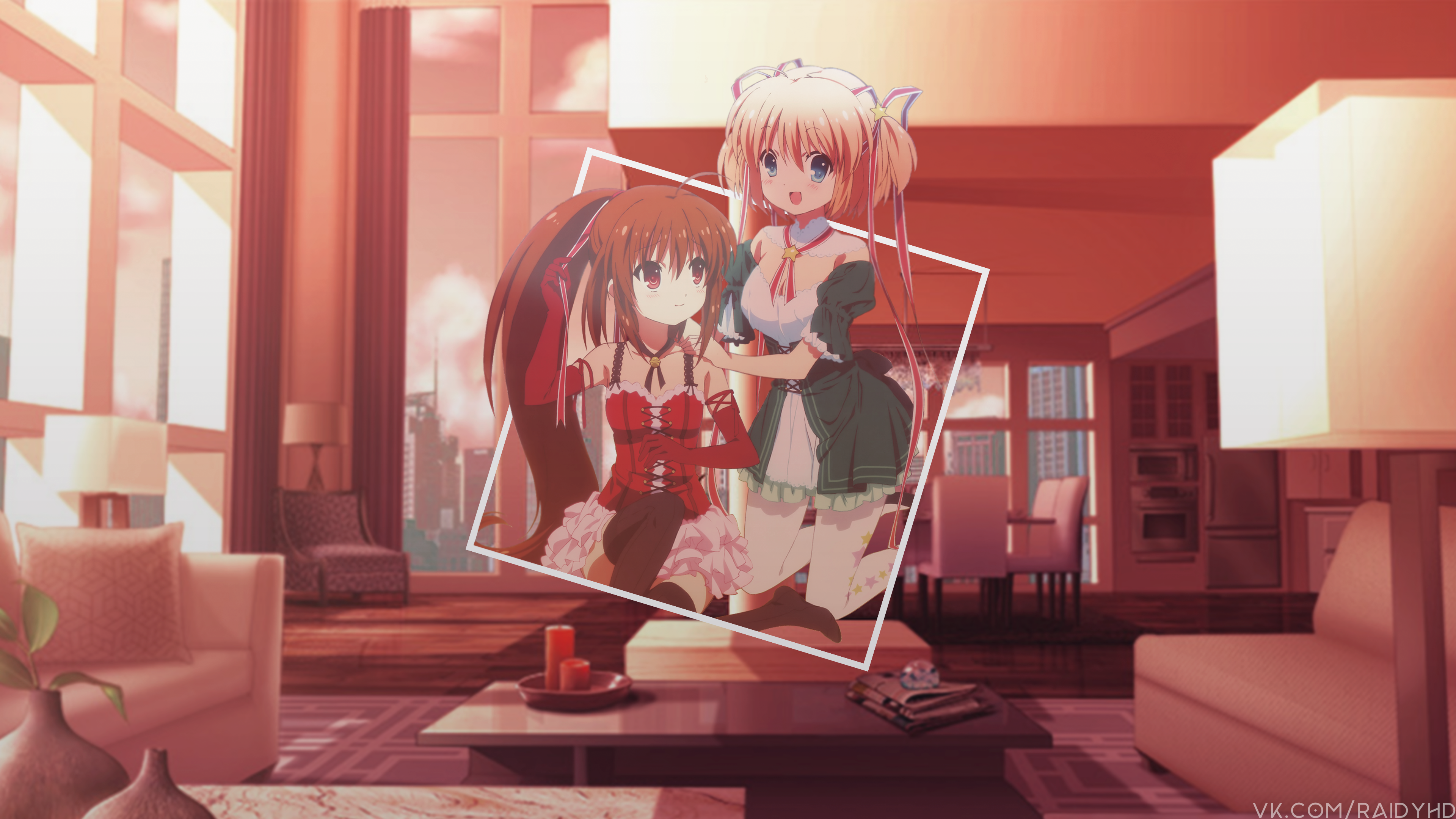 Anime 3840x2160 anime girls anime picture-in-picture Little Busters!