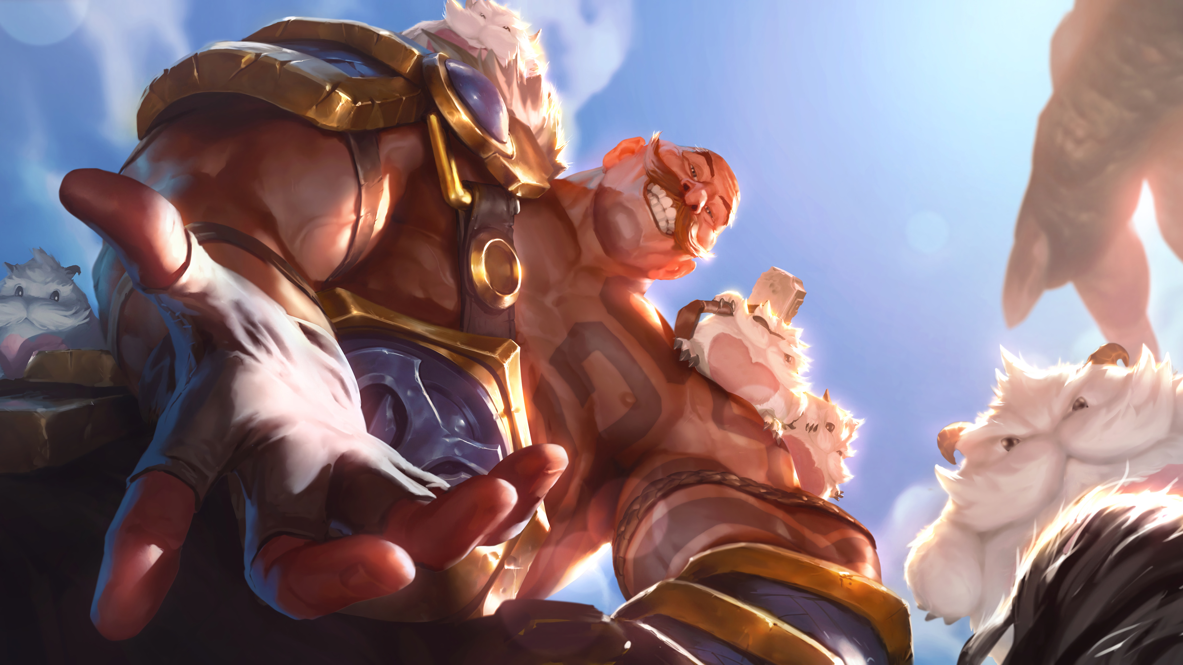 General 3840x2160 Legends of Runeterra League of Legends braum Poro Riot Games video games video game characters