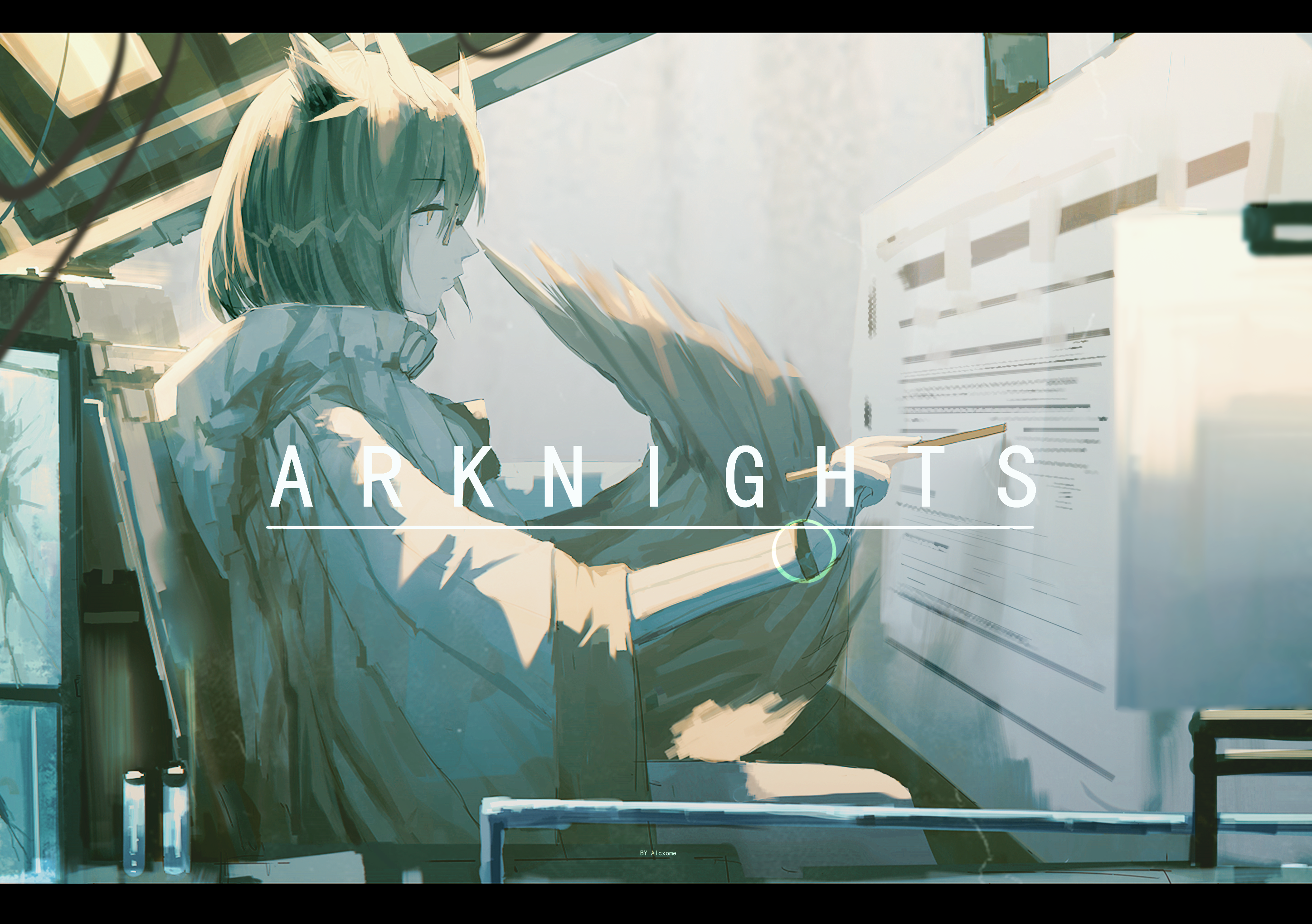 Anime 2894x2039 anime anime girls Arknights Alcxome Silence(Arknights)