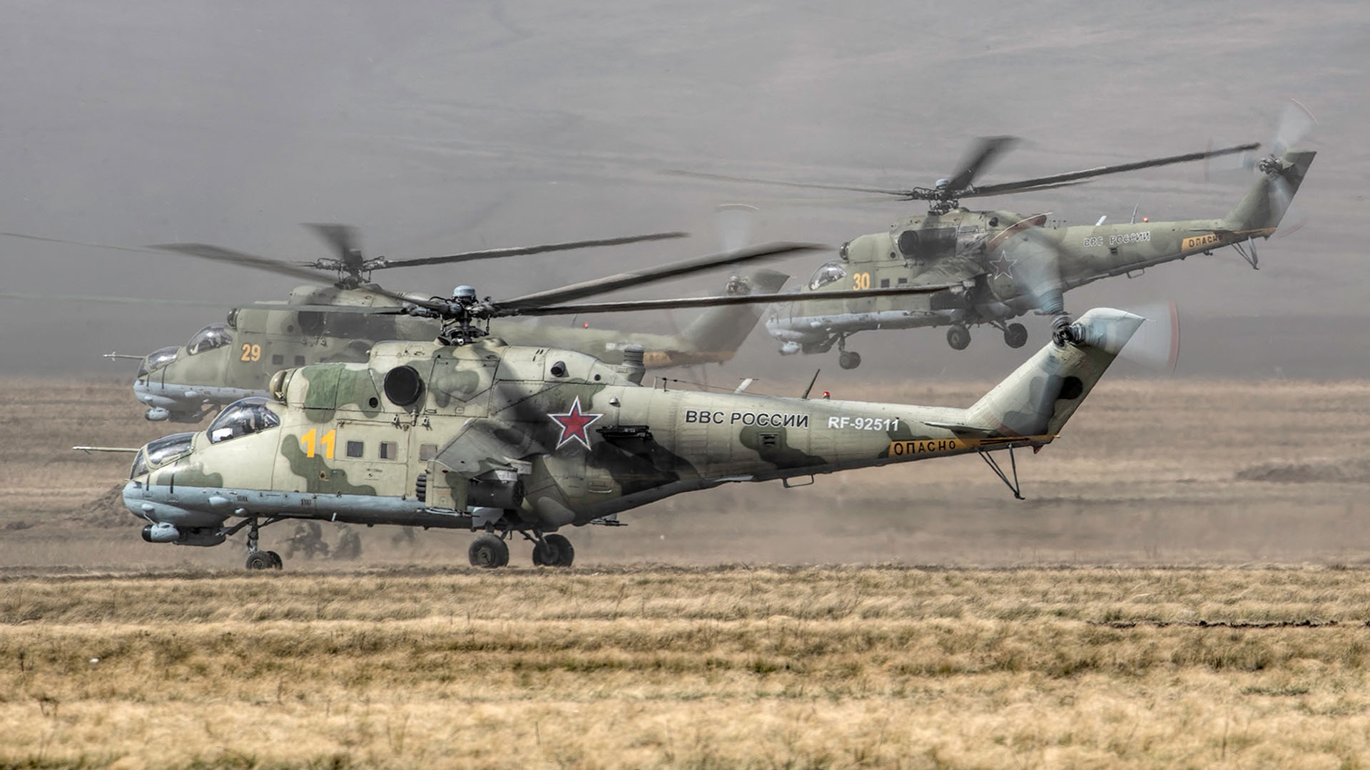 General 1920x1080 vehicle military helicopters military vehicle aircraft military aircraft Mil Mi-24 Russian Air Force attack helicopters side view Mil Helicopters