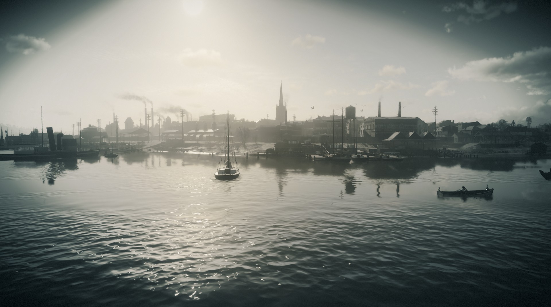 General 1920x1072 Red Dead Redemption Red Dead Redemption 2 screen shot Saint Denis (Red Dead Redemption 2) water city