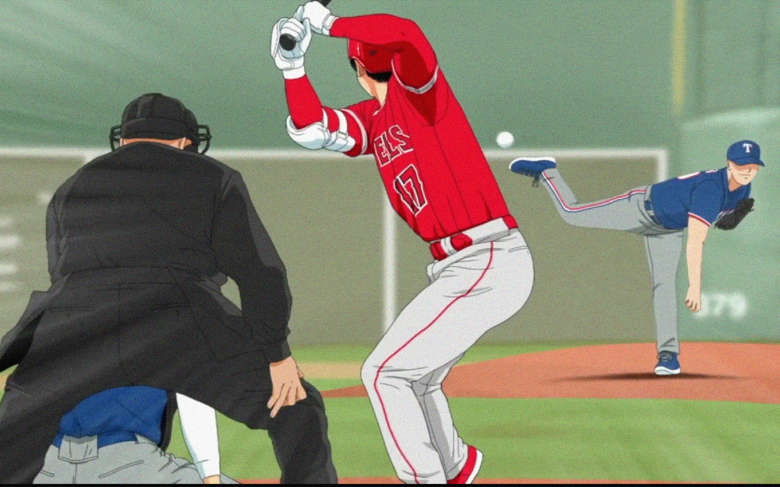 Anime 2560x1600 Shohei Ohtani Major League Baseball anime anime boys baseball uniform hat baseball glove standing