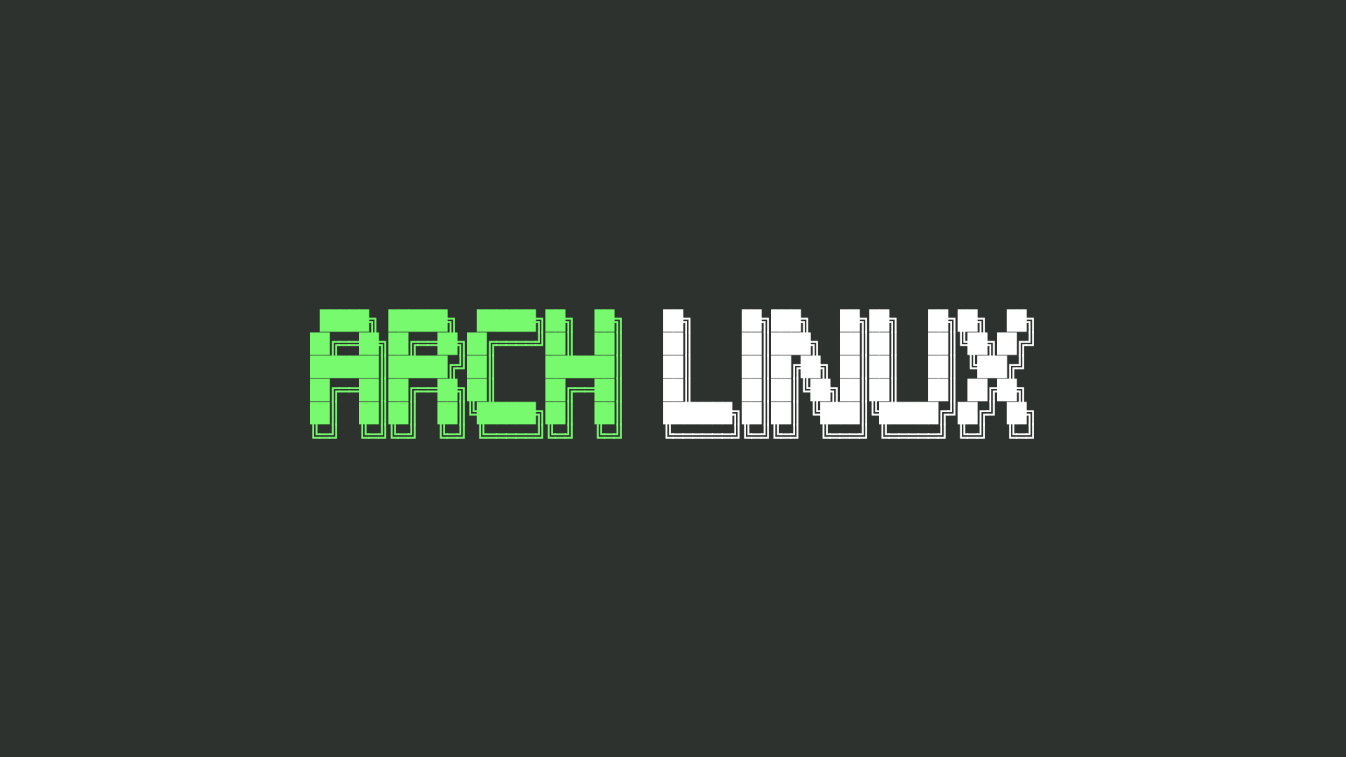 General 1920x1080 Arch Linux ASCII art green simple background digital art terminal minimalism