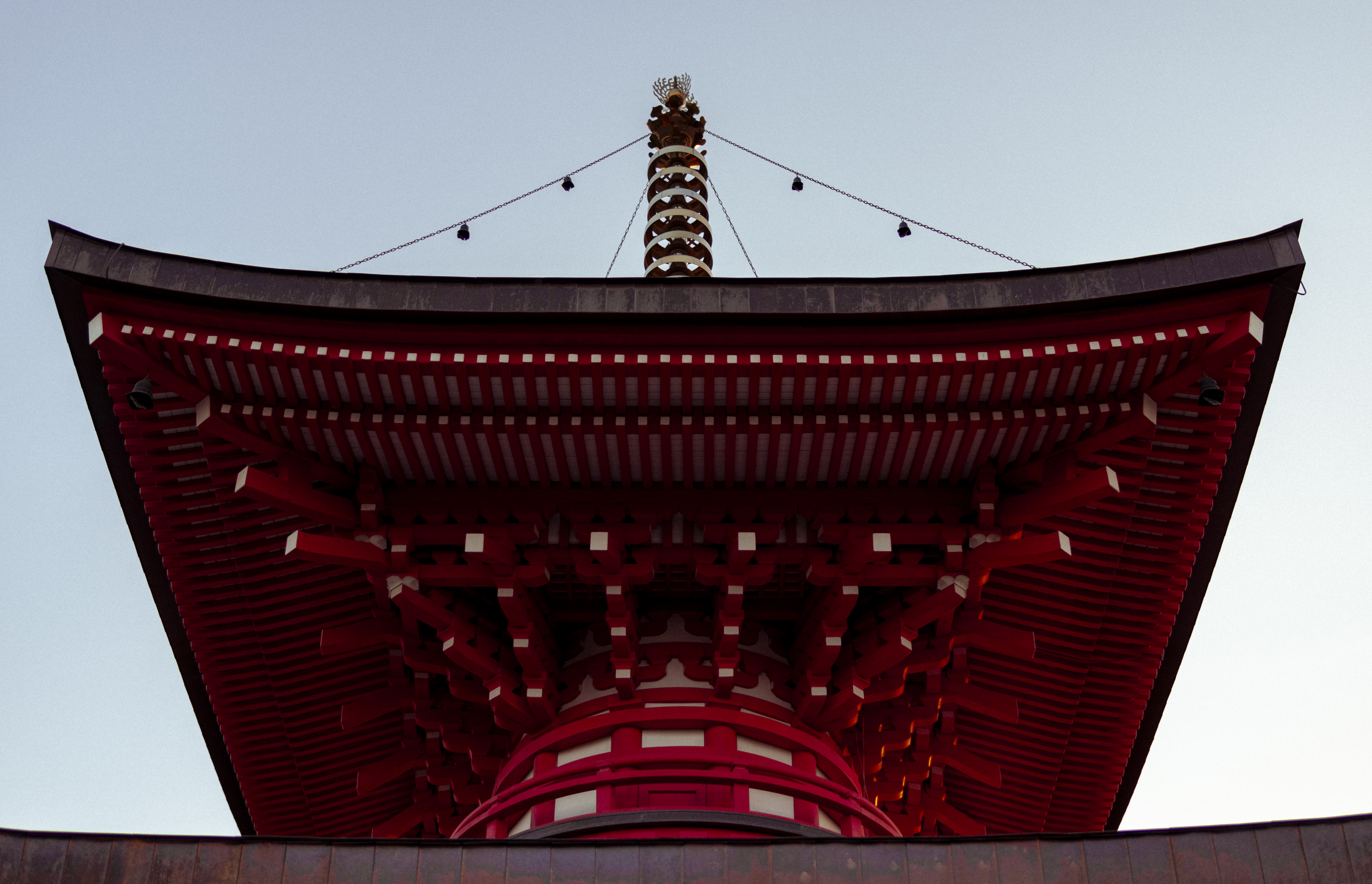 General 6210x3998 temple red sky Japan rooftops
