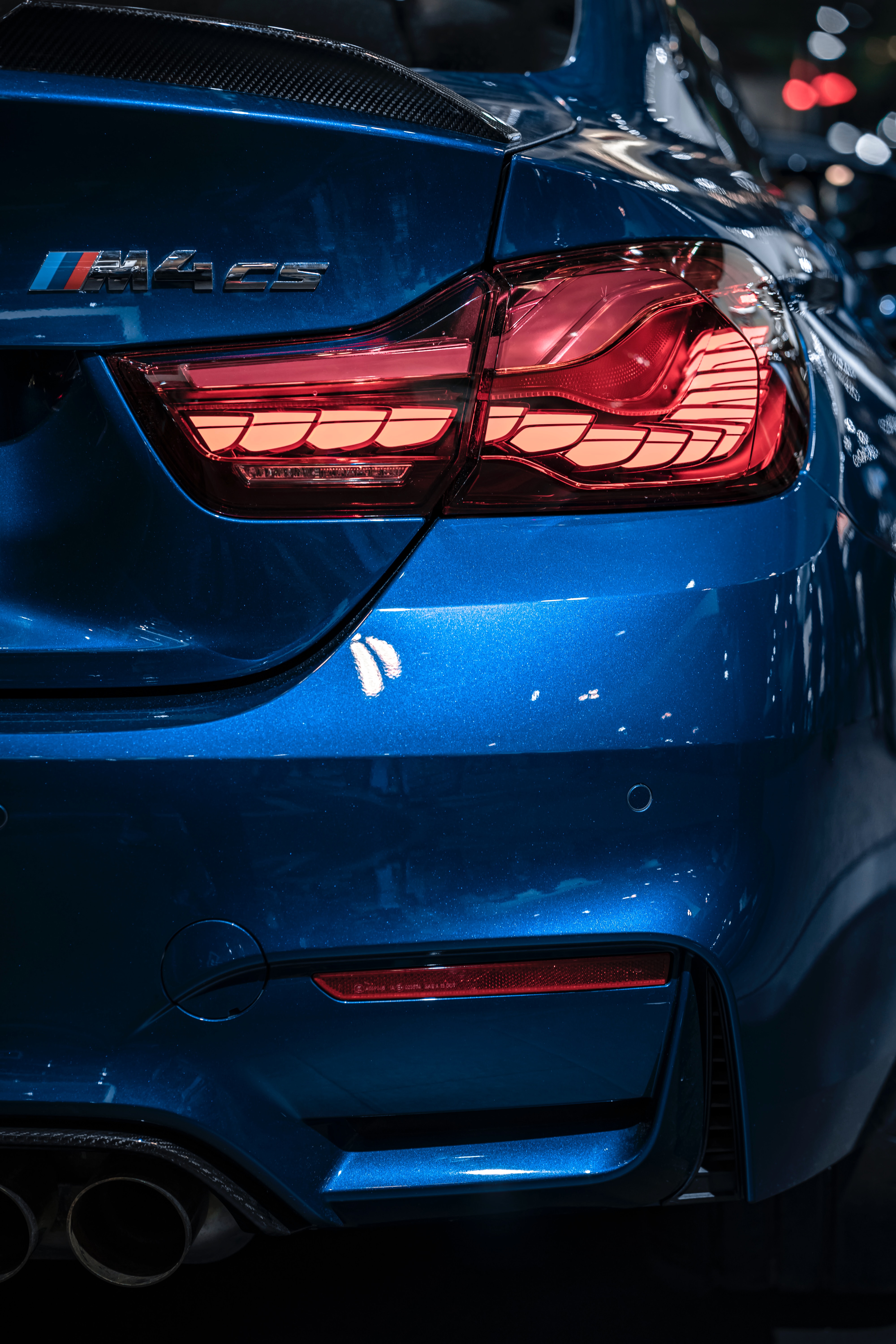 General 4000x6000 taillights rear view blue cars portrait display car shiny BMW BMW F80/F82/F83