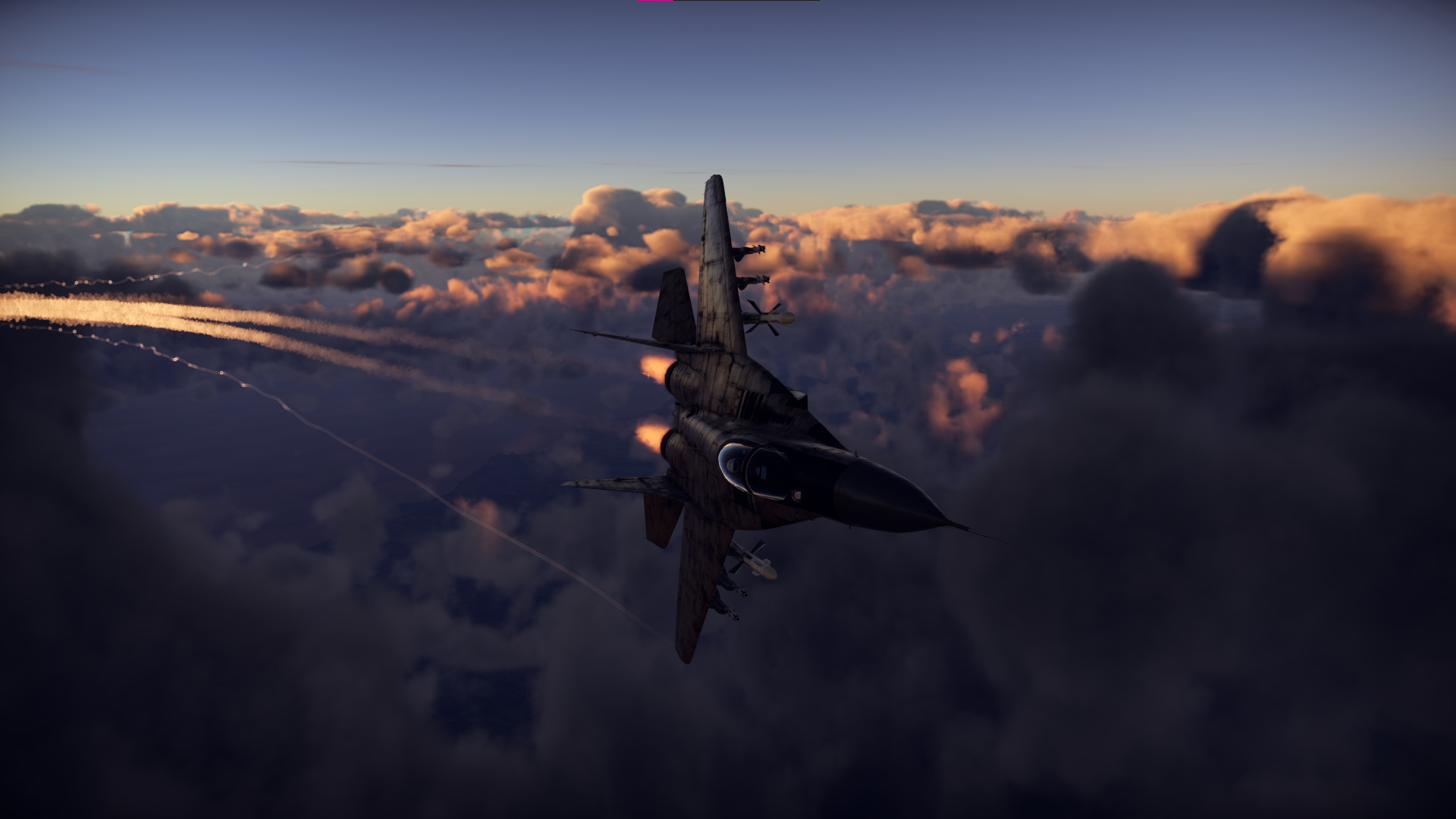 General 1920x1080 War Thunder iraqi air force jet fighter aircraft sky clouds video games CGI Mikoyan MiG-29 screen shot