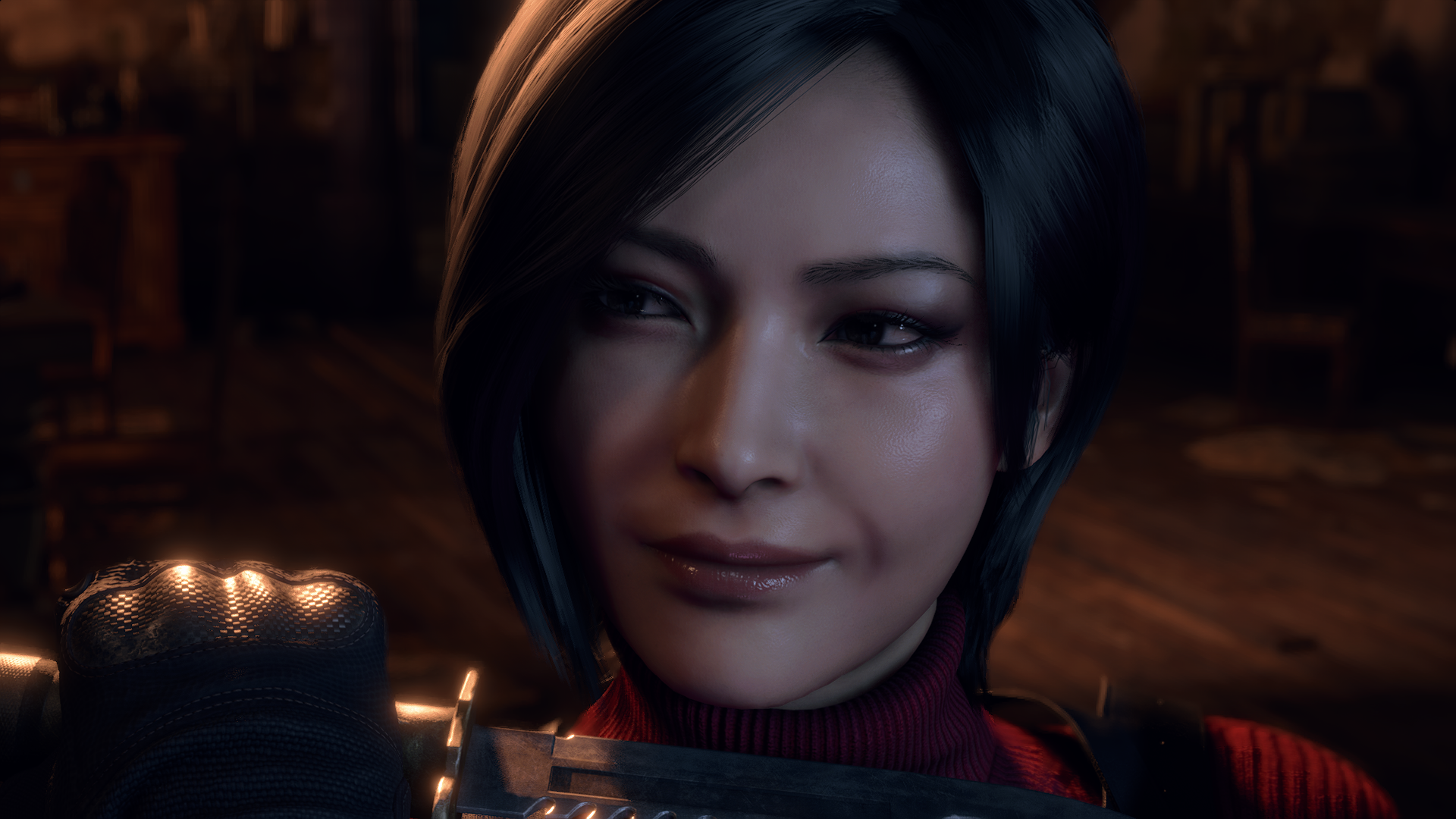 General 1920x1080 resident evil 4 remake Video Game Horror video games horror Ada Wong video game girls video game characters smiling short hair CGI