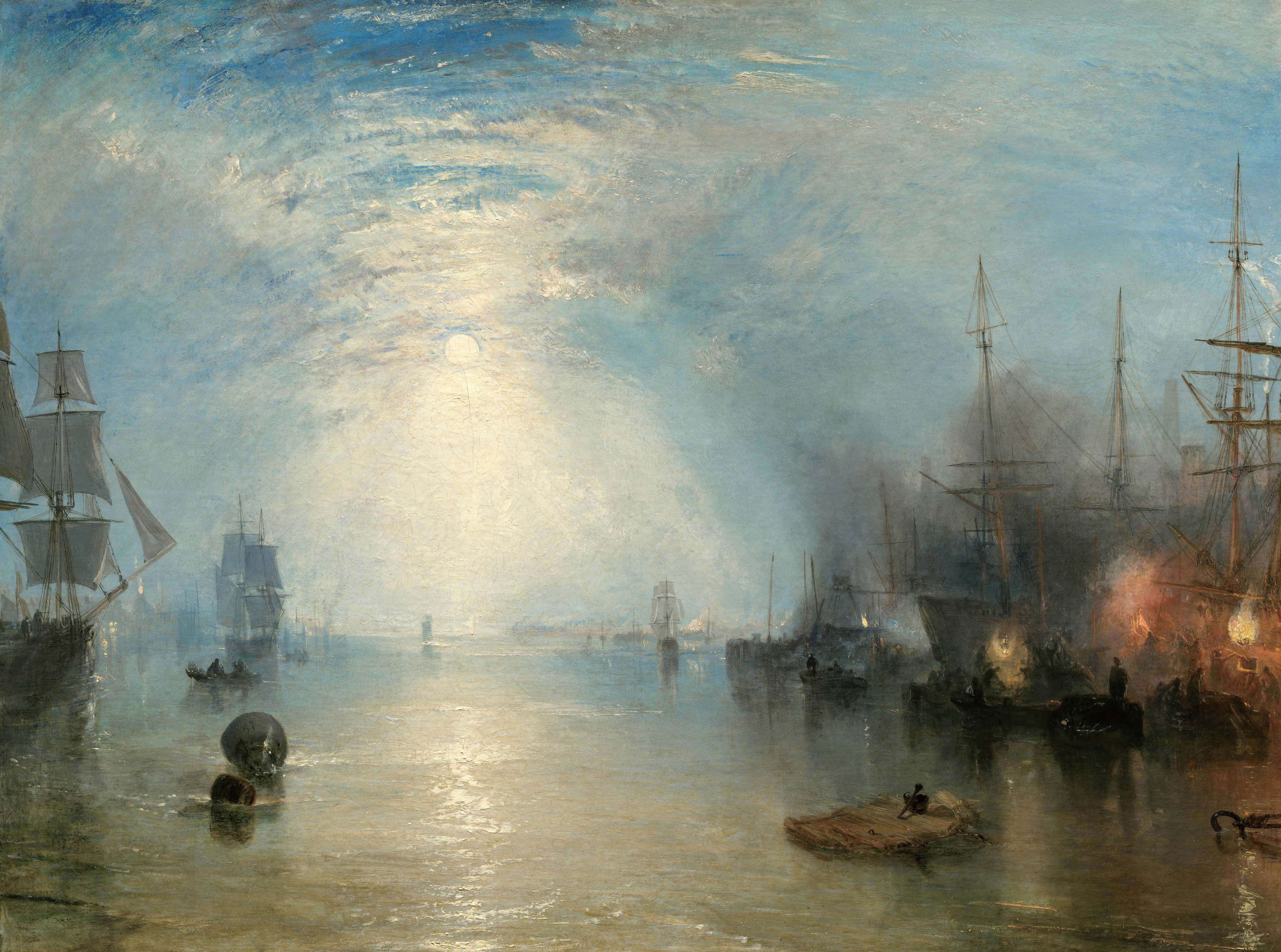 General 5111x3798 Oil on canvas oil painting J. M. W. Turner water artwork classic art sky clouds boat ship