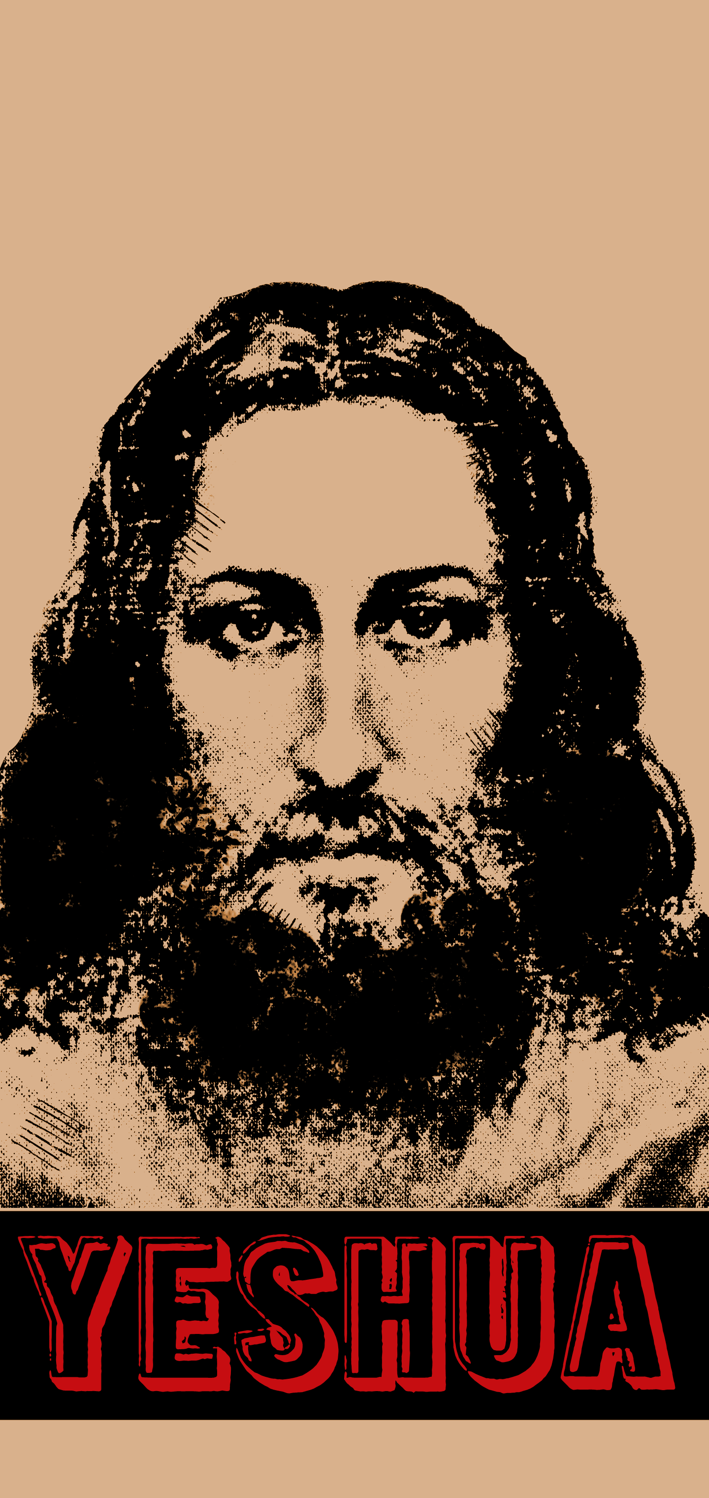 General 1440x3041 Jesus Christ face men beard portrait display looking at viewer religion
