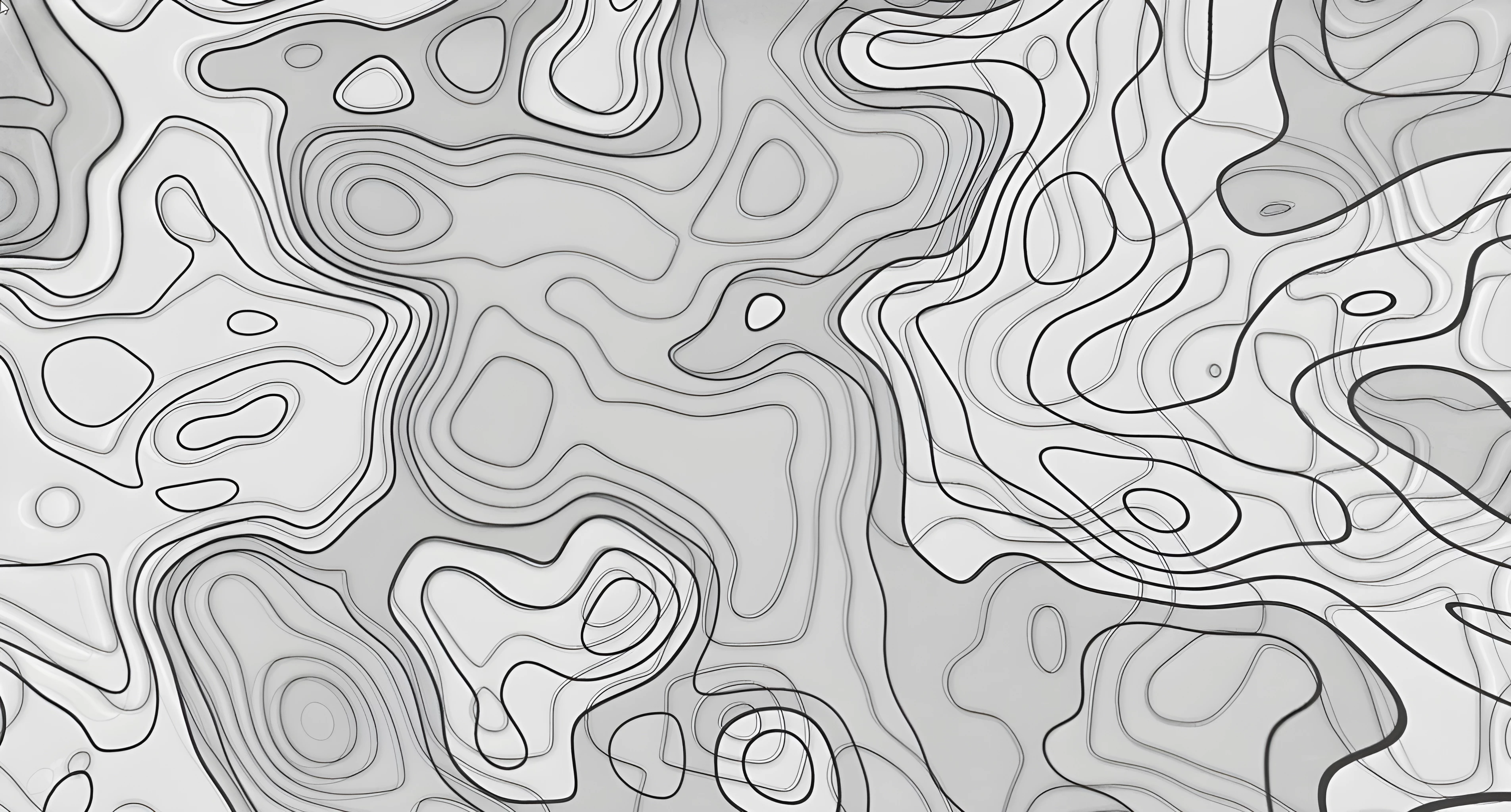 General 3808x2048 abstract topography gray background