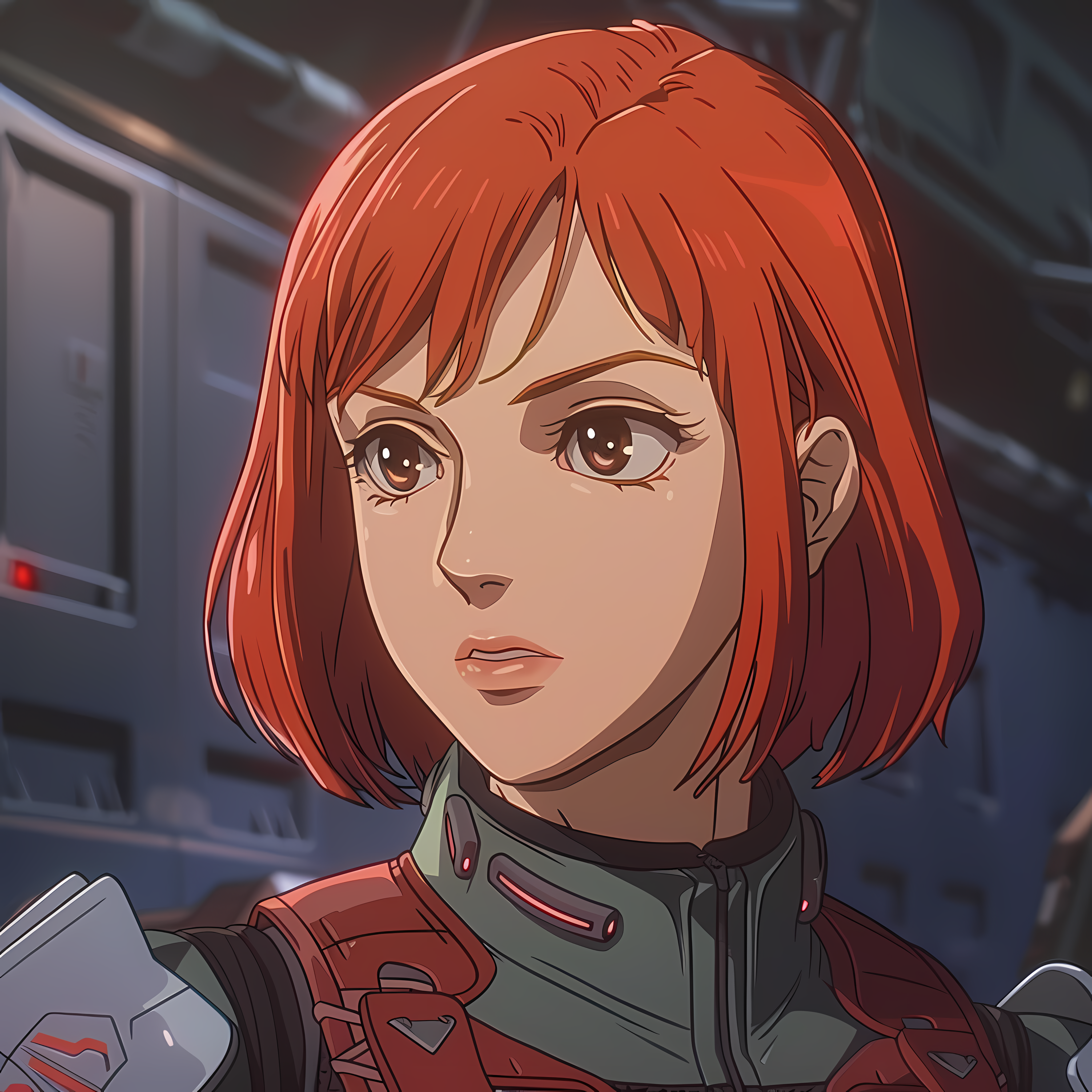 Anime 4096x4096 movies video games AI art Mass Effect Commander Shepard female character