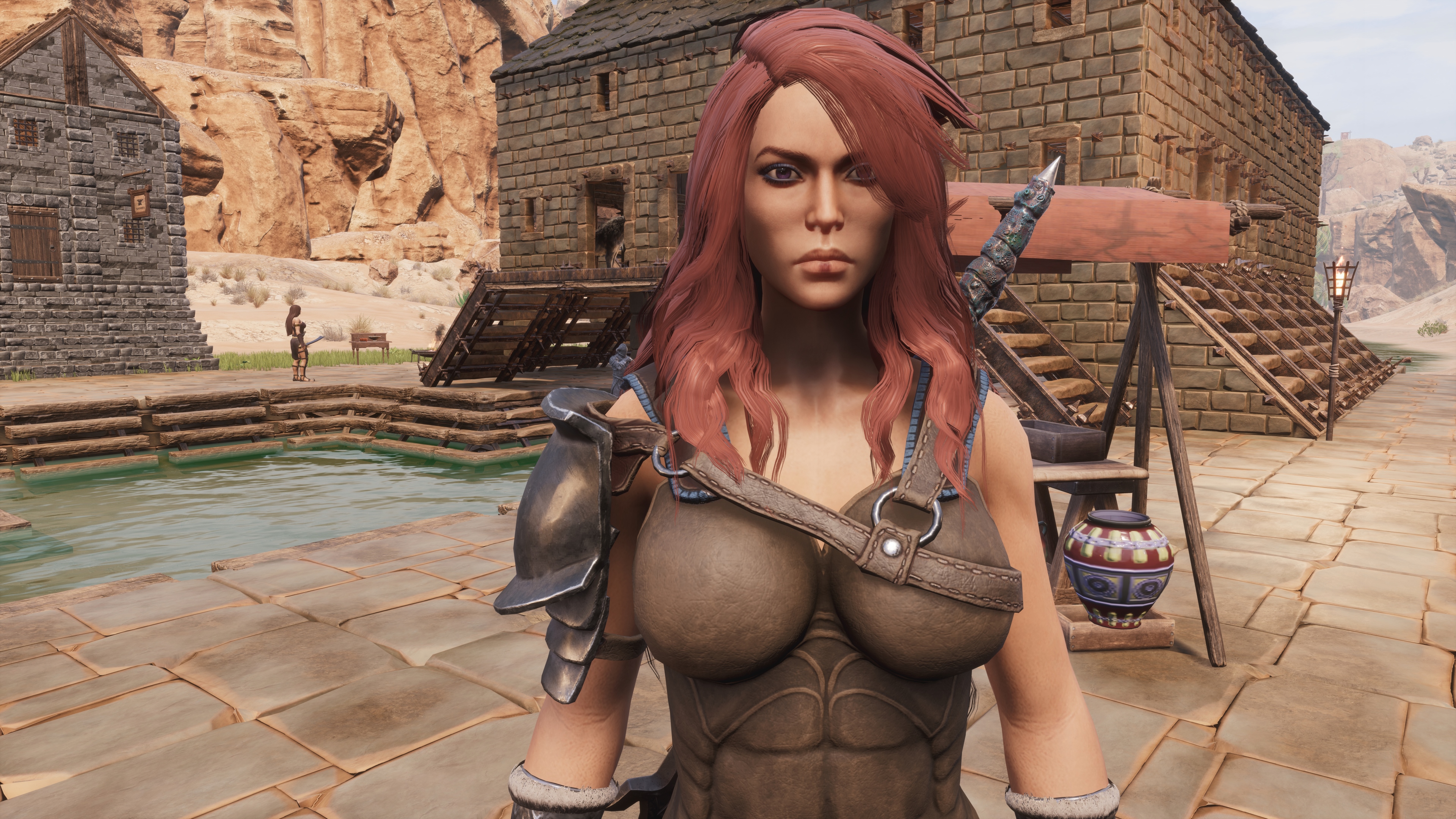 General 3840x2160 Conan Exiles fantasy girl screen shot video game characters video games CGI
