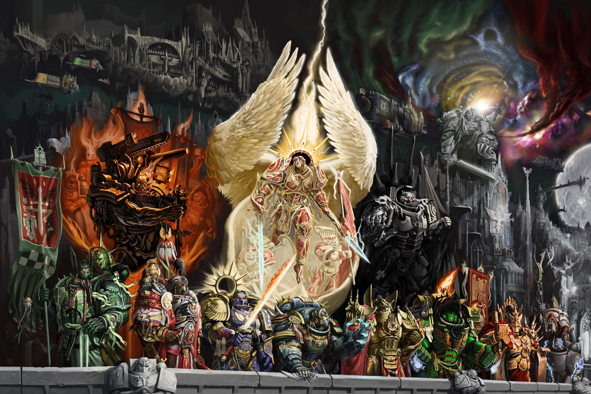 General 1920x1280 Warhammer 40,000 Warhammer science fiction high tech Warhammer 30,000 painting Imperium of Man primarchs perturabo vulcan Ferrus Manus Robute Gilliman Lion El Johnston Rogal Dorn corvus corax sanguinius Lemann russ Jaghatai Khan Beyreuth Alpharius and Omegon Emperor of Mankind Cawl Holy Terra Earth video games video game art video game characters