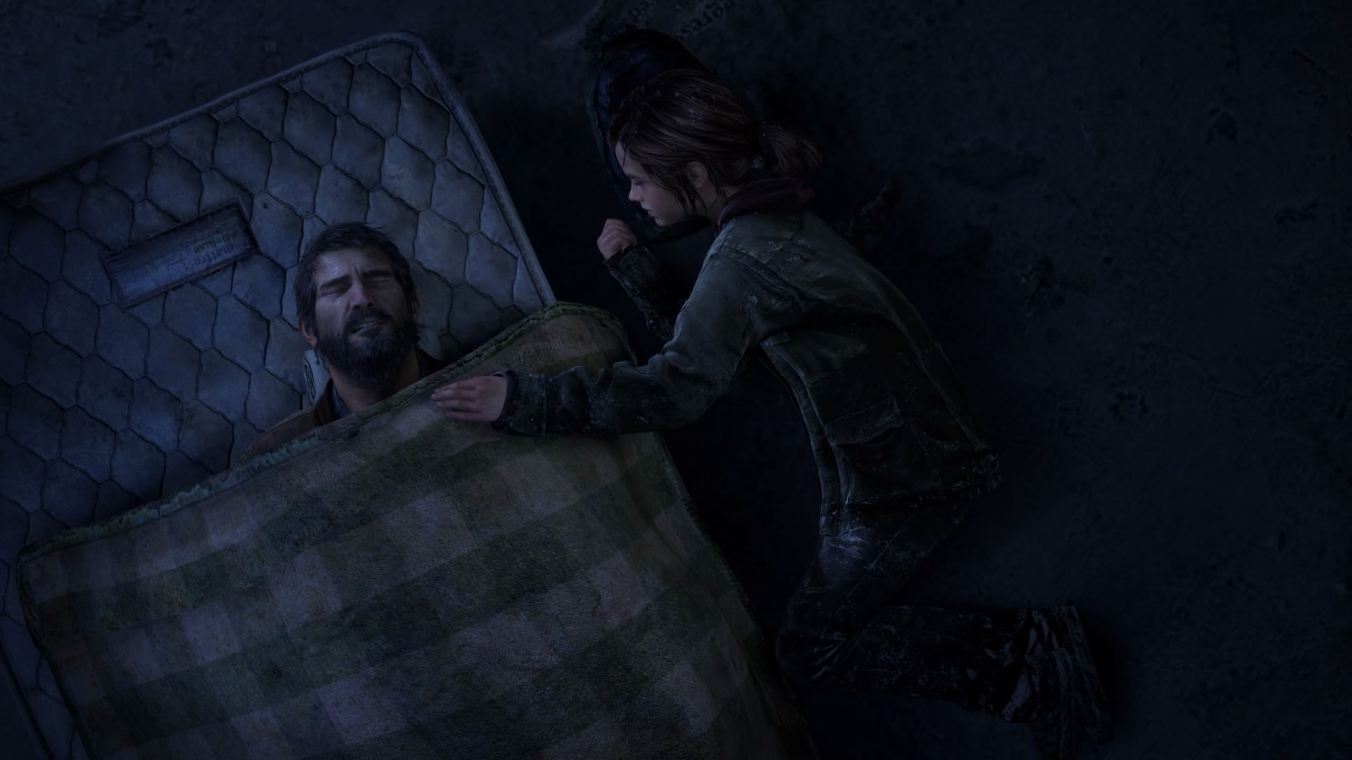 General 1920x1080 The Last of Us Ellie Williams Joel Miller sleeping screen shot CGI video games video game characters