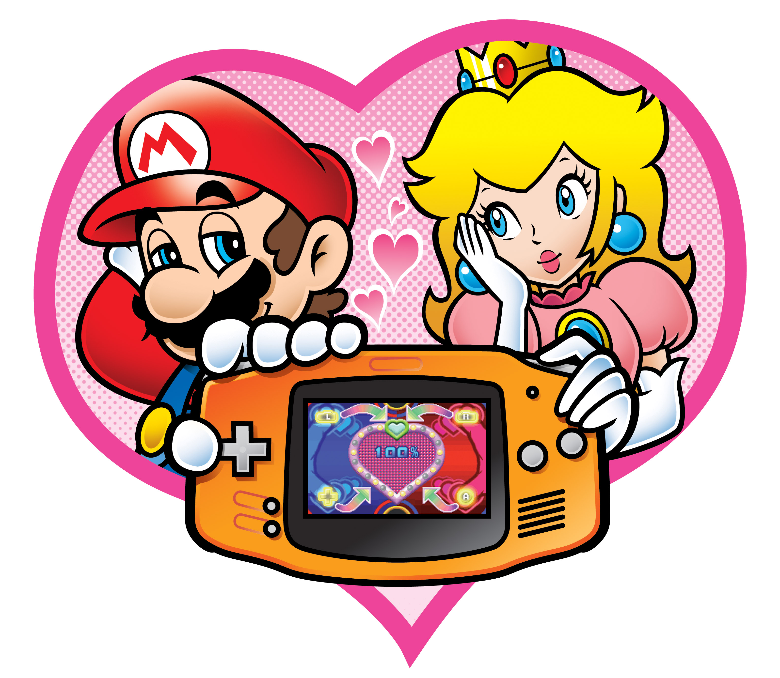 General 3169x2756 Mario Princess Peach GameBoy Advance romance video games Nintendo Game Boy Nintendo
