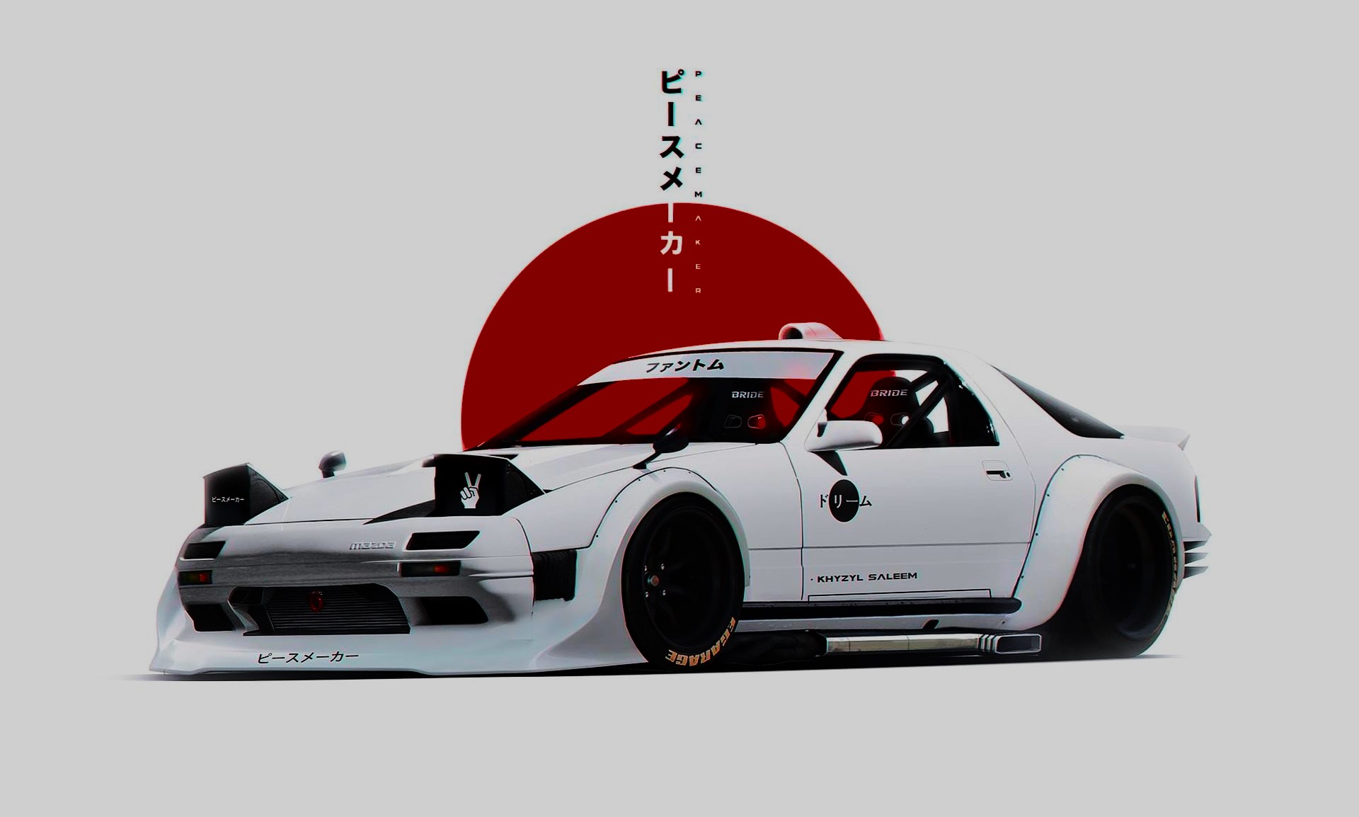 General 1920x1154 car white Mazda FC Japanese cars