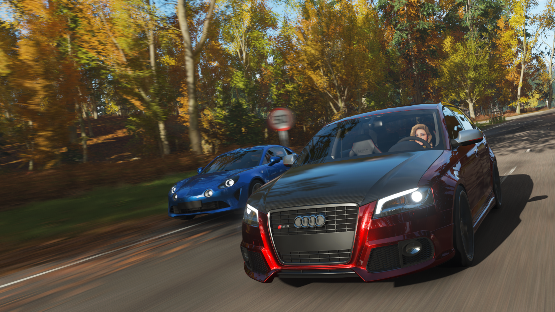 General 1920x1080 Forza Horizon 4 race cars car PlaygroundGames video game car Audi AUDI RS 3 Renault Alpine German cars French Cars Volkswagen Group Turn 10 Studios Xbox Game Studios