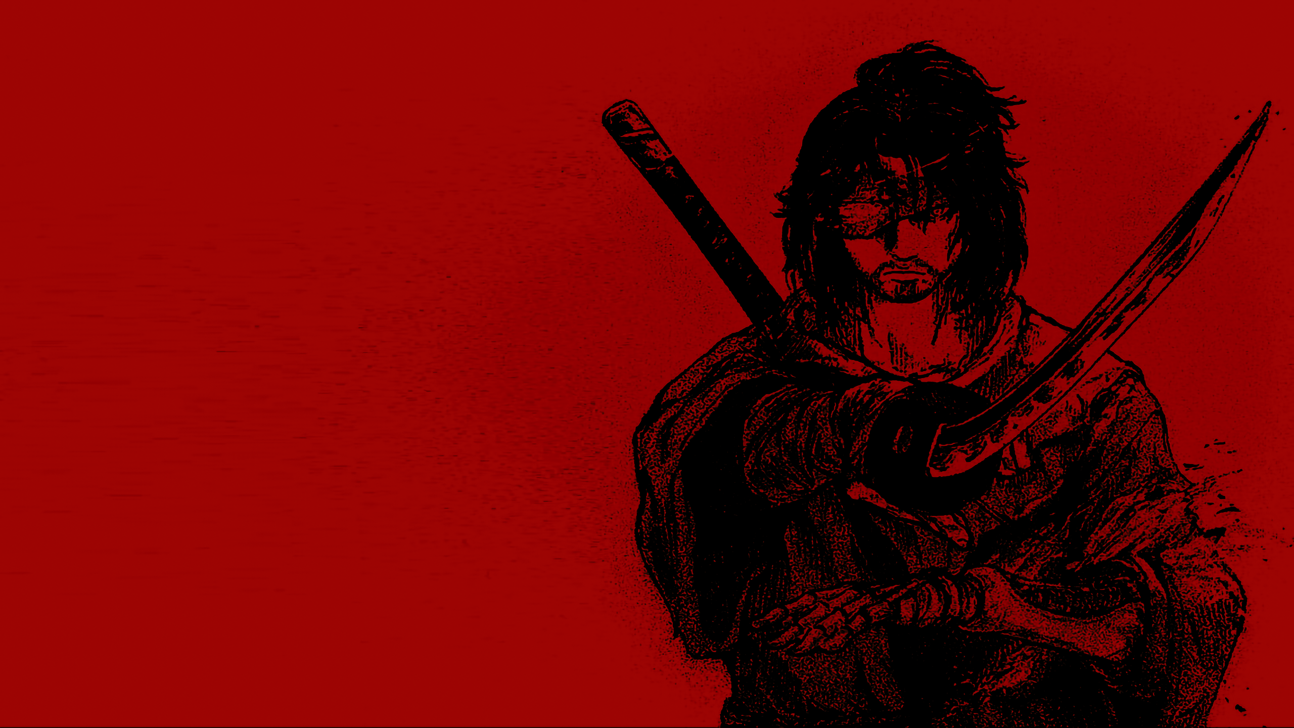 General 2560x1440 red background artwork video game characters Sekiro: Shadows Die Twice