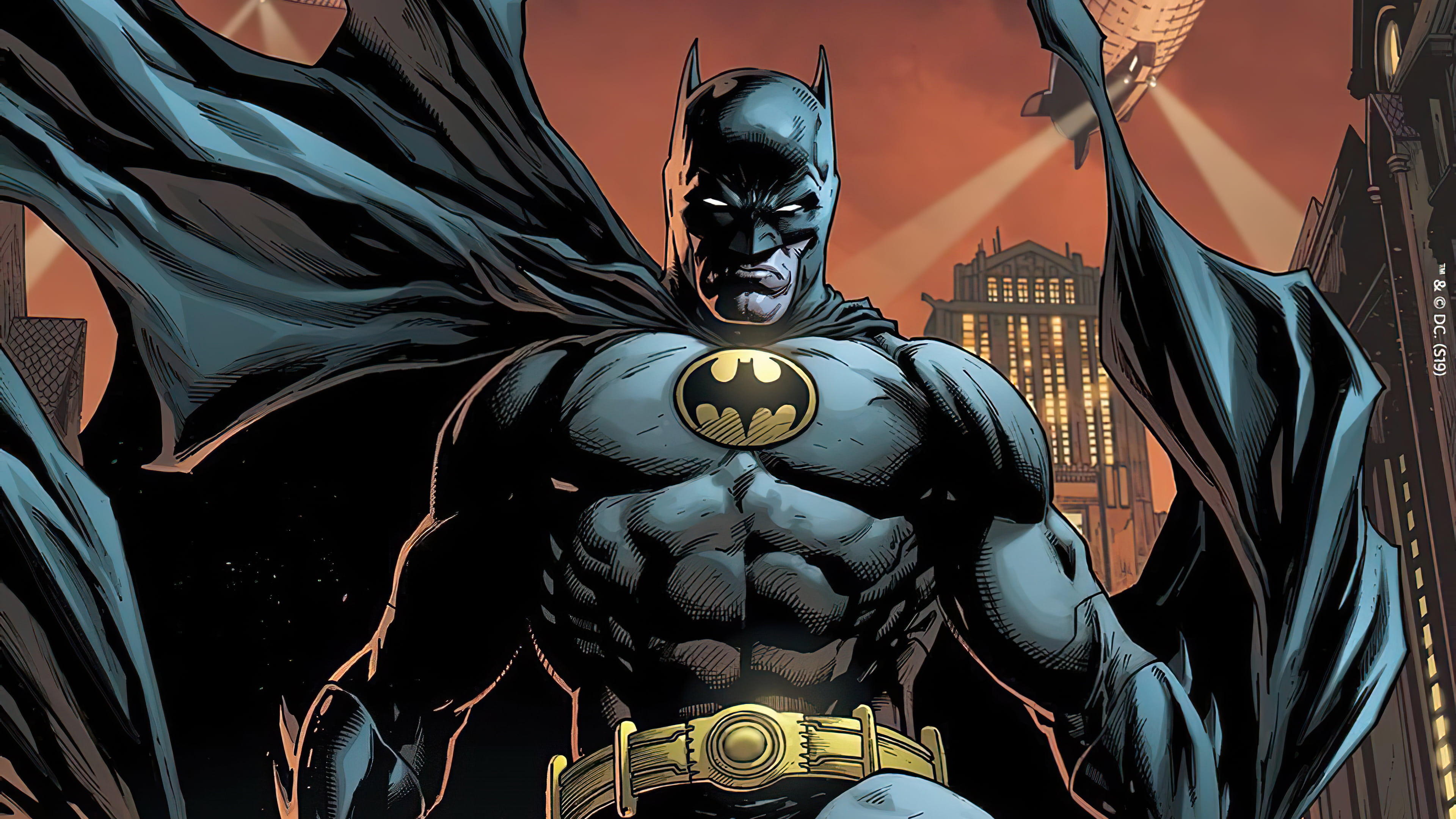 General 3840x2160 Batman DC Comics comic art bodysuit superhero digital art