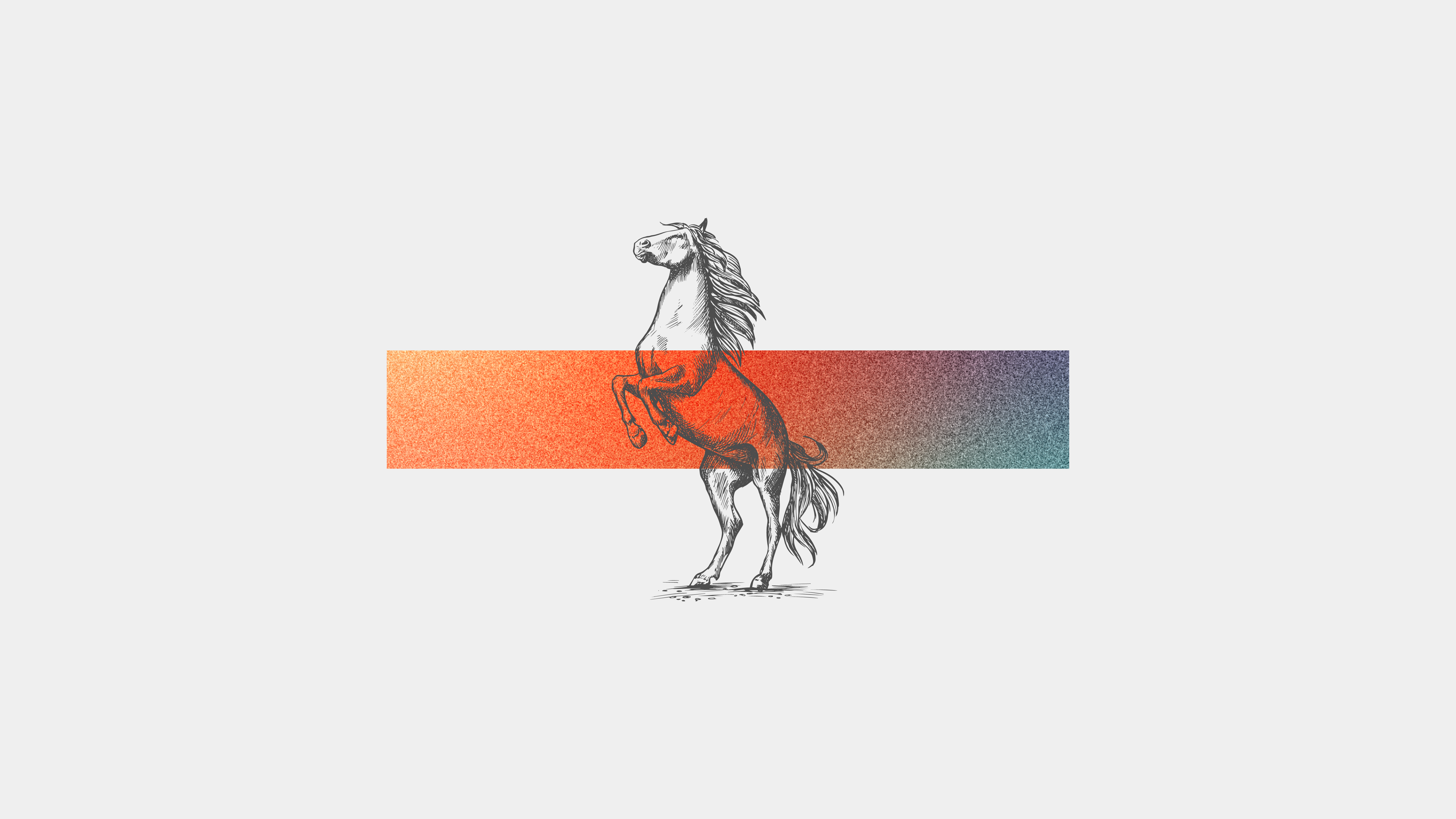 General 6000x3375 abstract simple background minimalism horseback horse animals