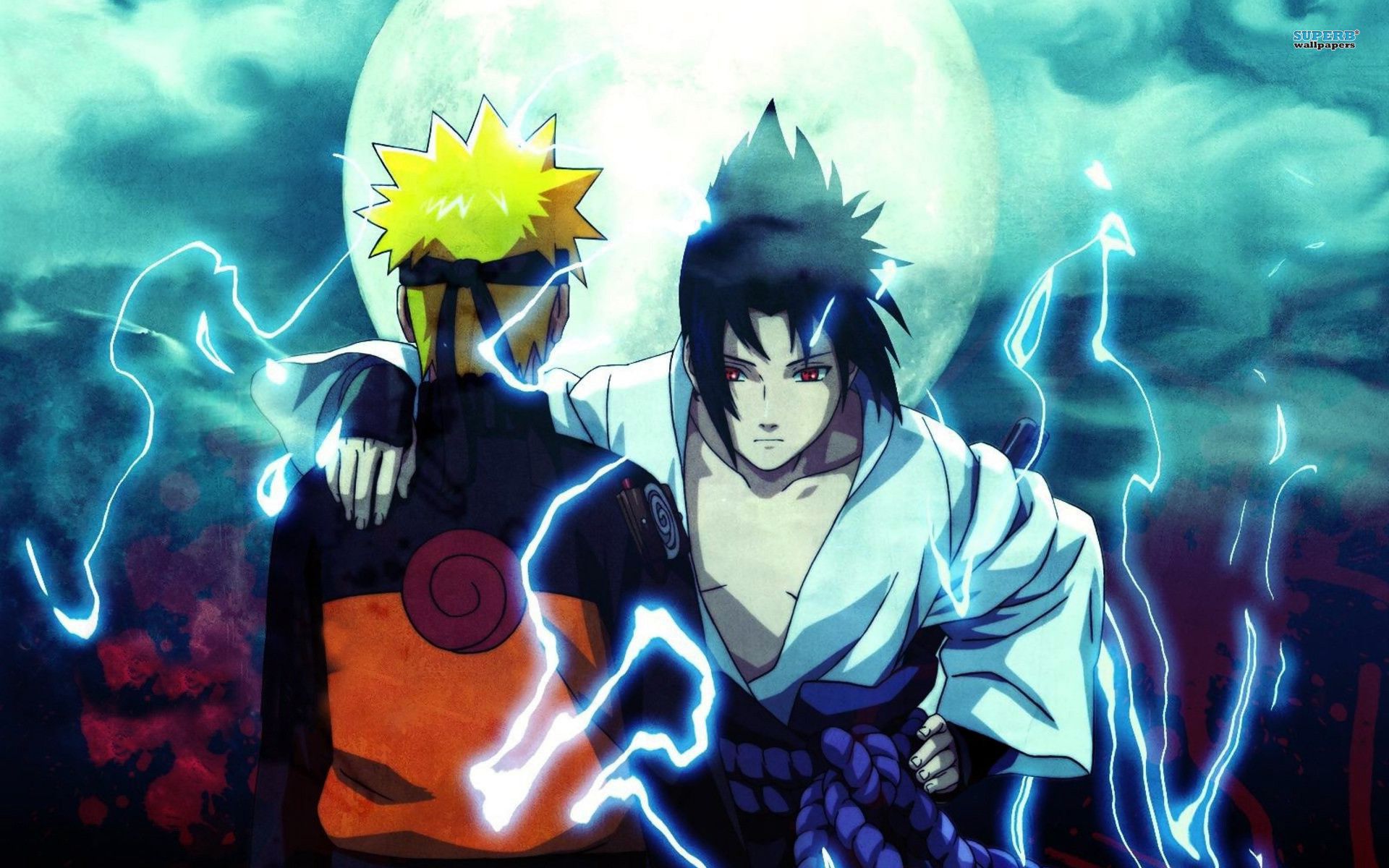 Anime 1920x1200 Naruto Shippuden Naruto (anime) Naruto Shippuden Ultimate Ninja Storm 4 lightning anime anime boys Uchiha Sasuke Uzumaki Naruto