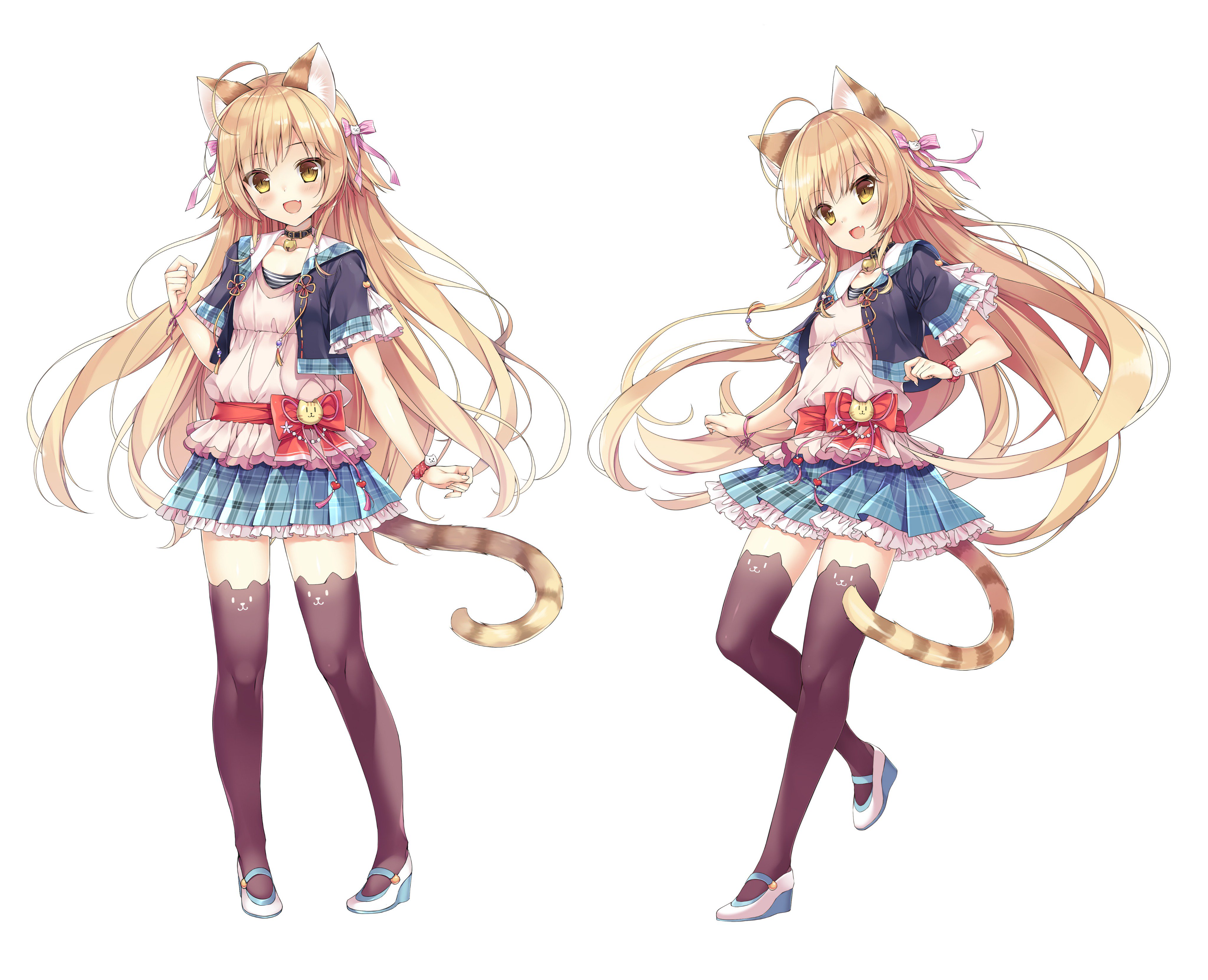 Anime 4096x3323 anime anime girls original characters cats