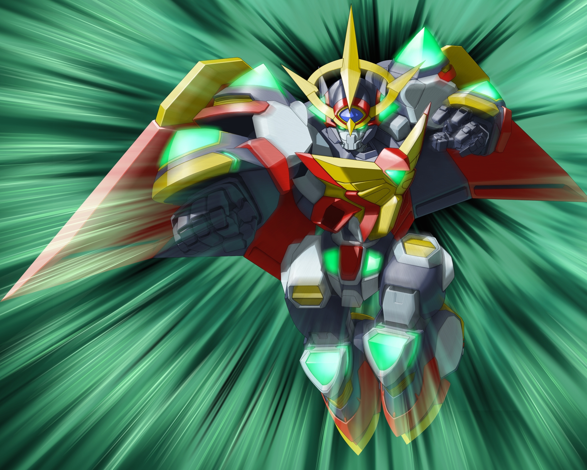 Anime 2000x1600 Excellence Lightning anime mechs Super Robot Taisen artwork digital art fan art