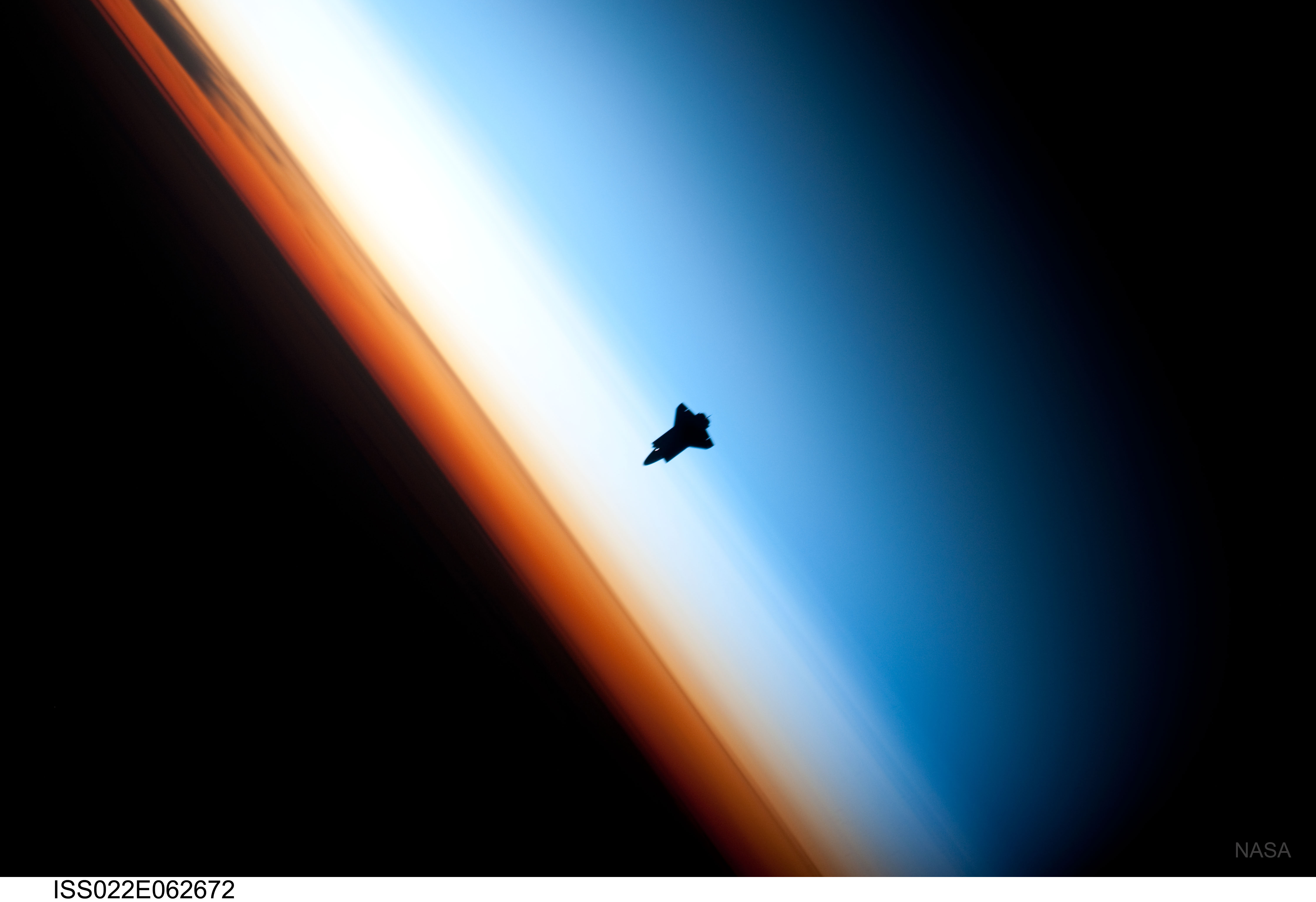 General 6048x4147 NASA space shuttle space vehicle blue orbital view