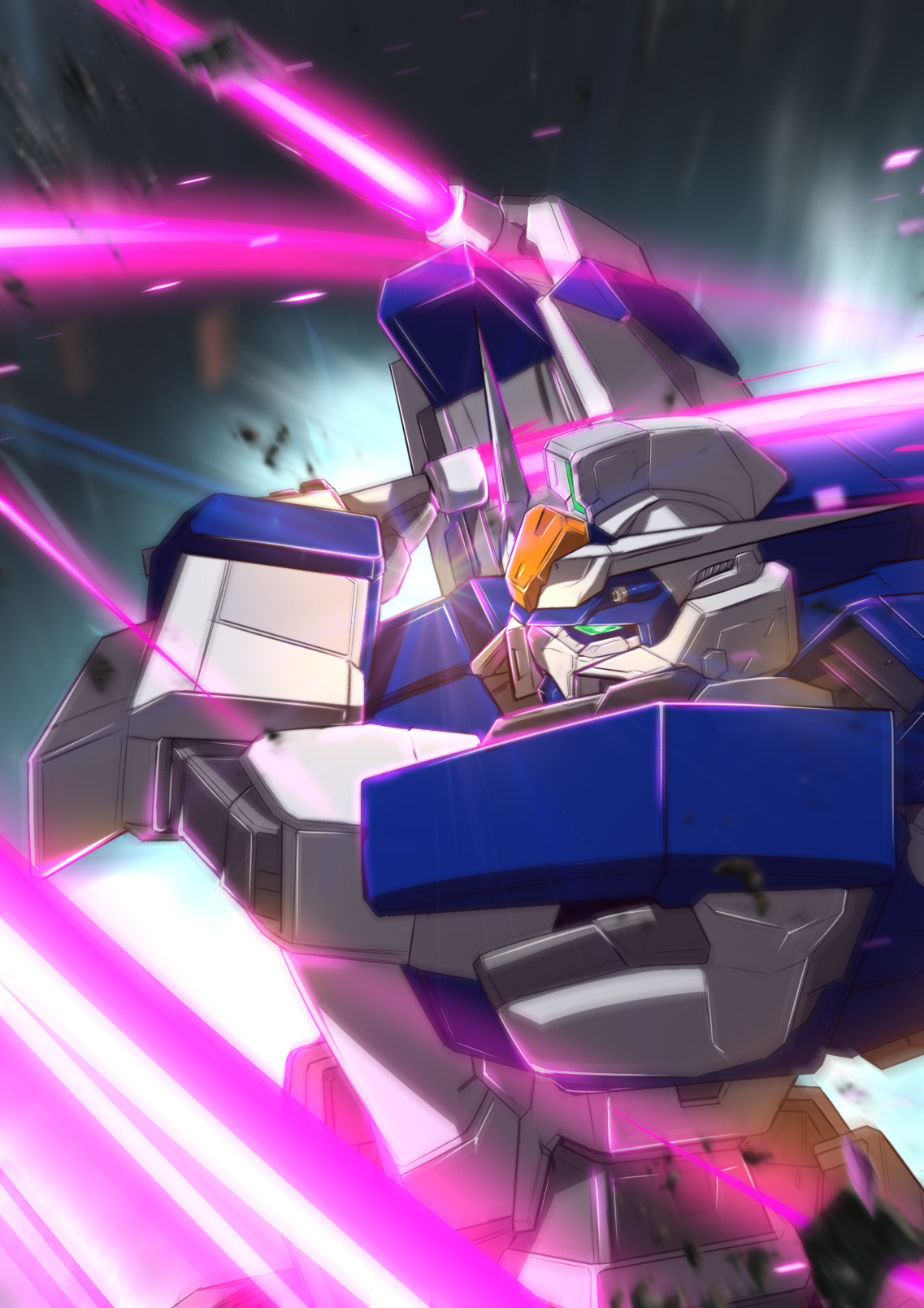 Anime 1137x1609 Duel Gundam Gundam Mobile Suit Gundam SEED anime mechs Super Robot Taisen artwork digital art fan art