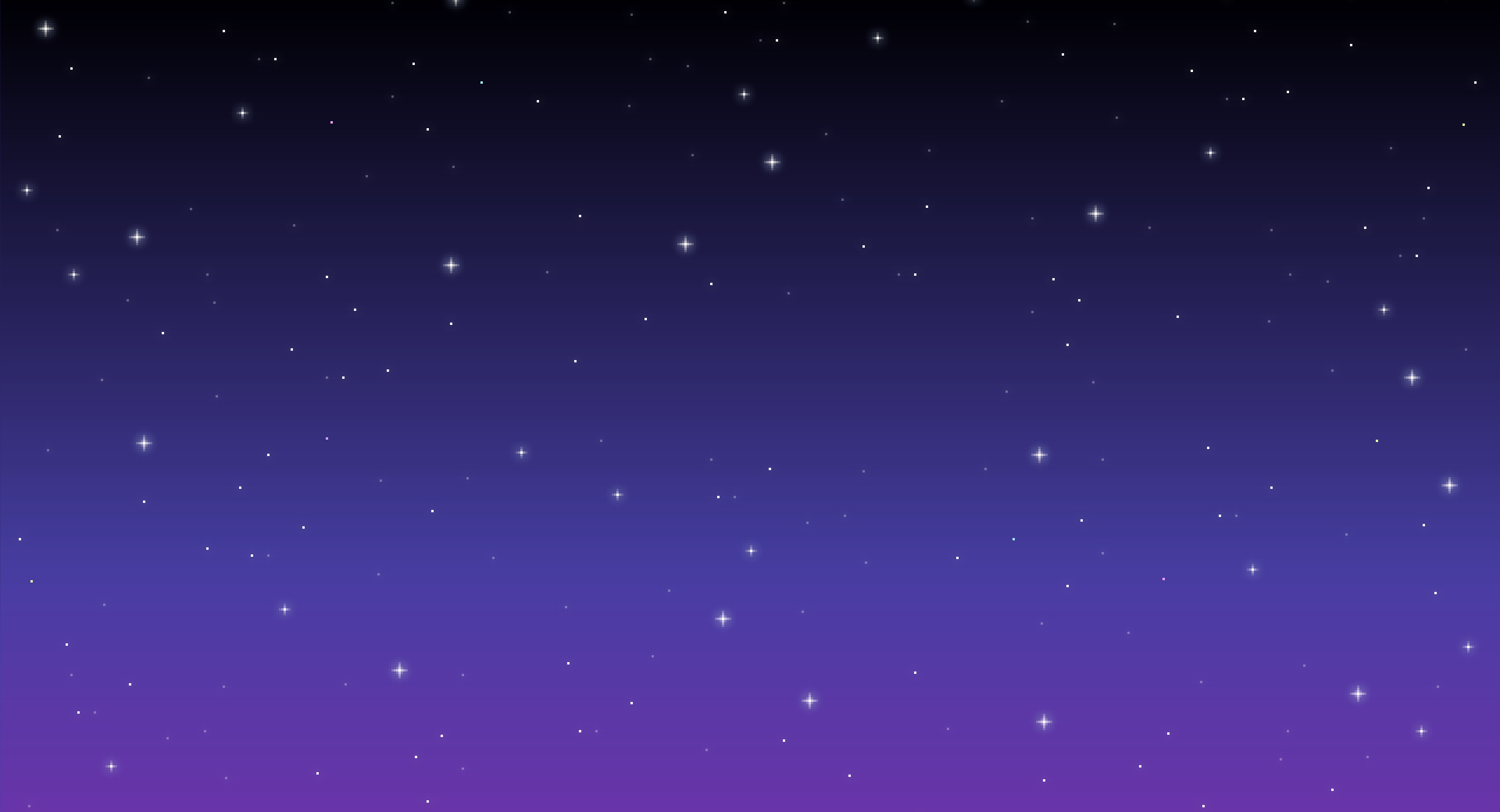 General 2560x1387 Stardew Valley stars simple background space minimalism purple background