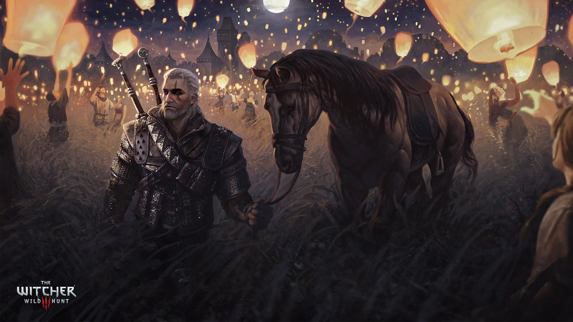 General 1920x1080 artwork video games The Witcher The Witcher 3: Wild Hunt Geralt of Rivia CD Projekt RED video game characters book characters