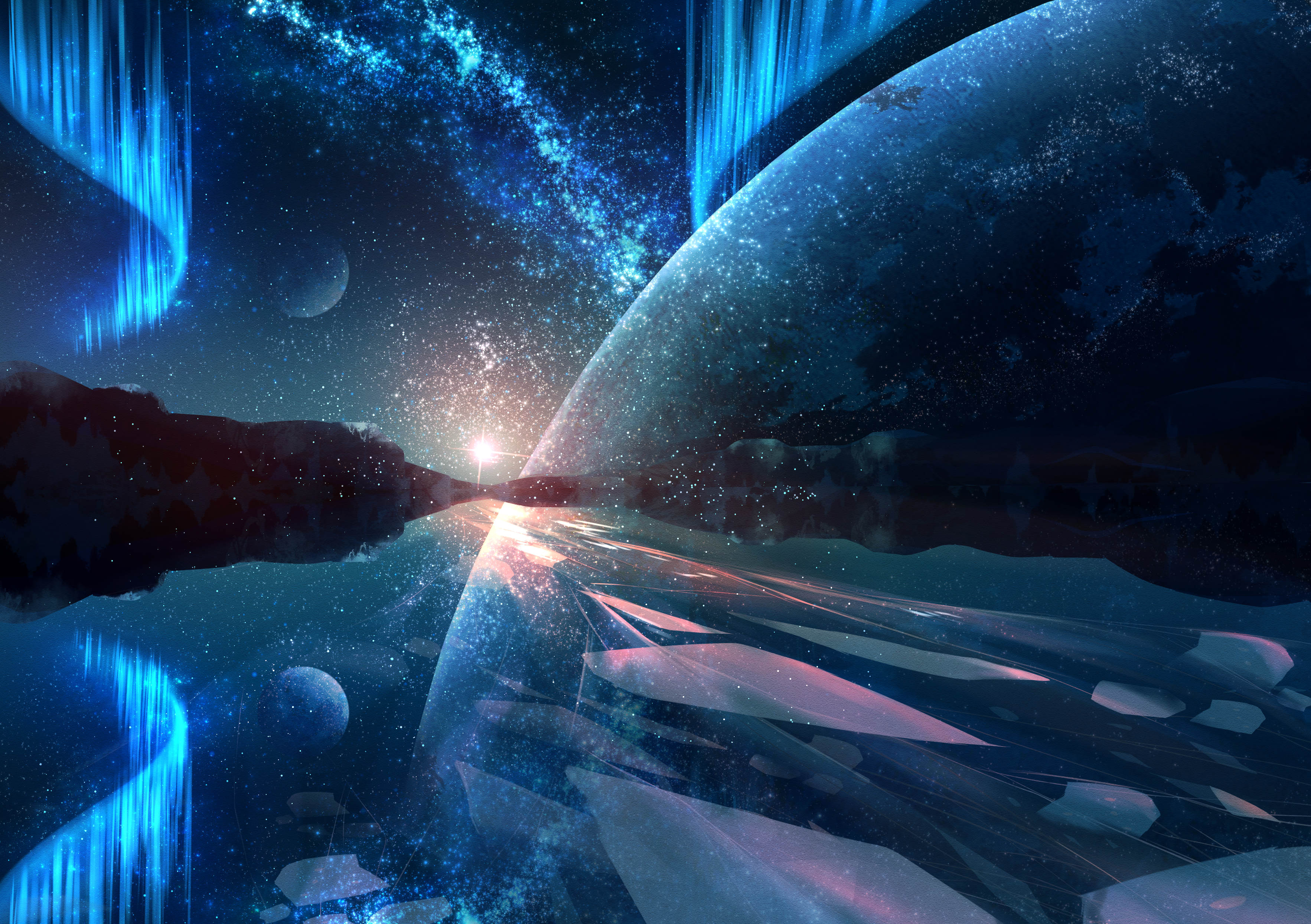 General 3531x2489 Tsuchiya aurorae universe abstract planet
