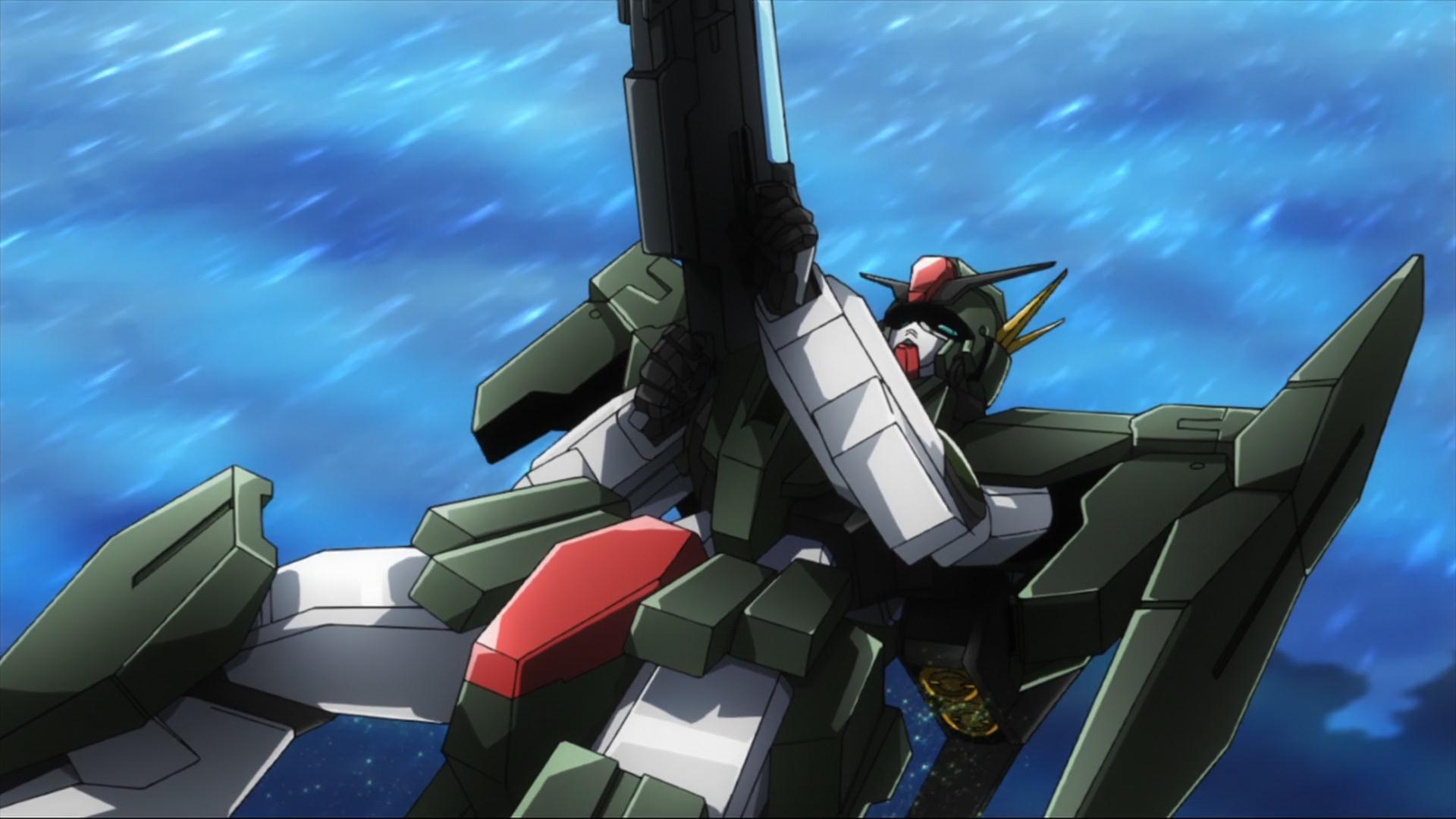 Anime 1920x1080 anime anime screenshot mechs Gundam Super Robot Taisen Mobile Suit Gundam 00 Cherudim Gundam artwork digital art
