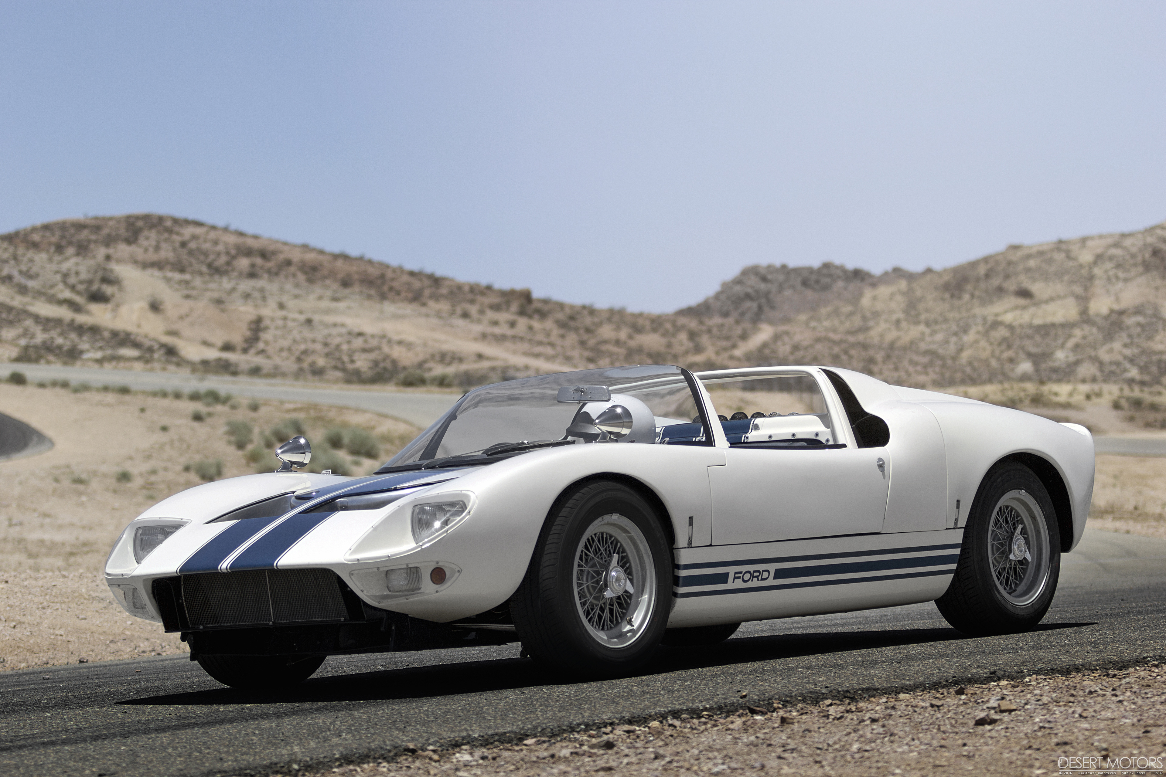 General 3840x2560 Ford GT40 prototypes white cars race cars classic car racing stripes Raceway race tracks desert American cars