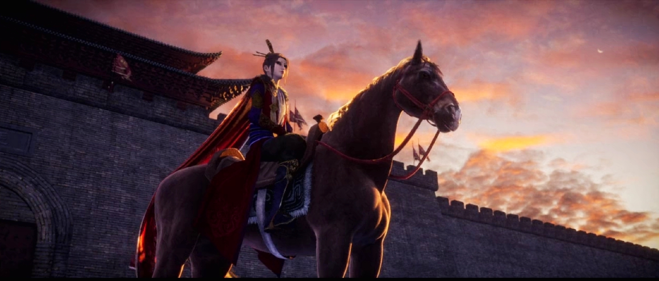 Anime 2240x956 Rocen Hua Jianghu women horse war women with horse fantasy girl