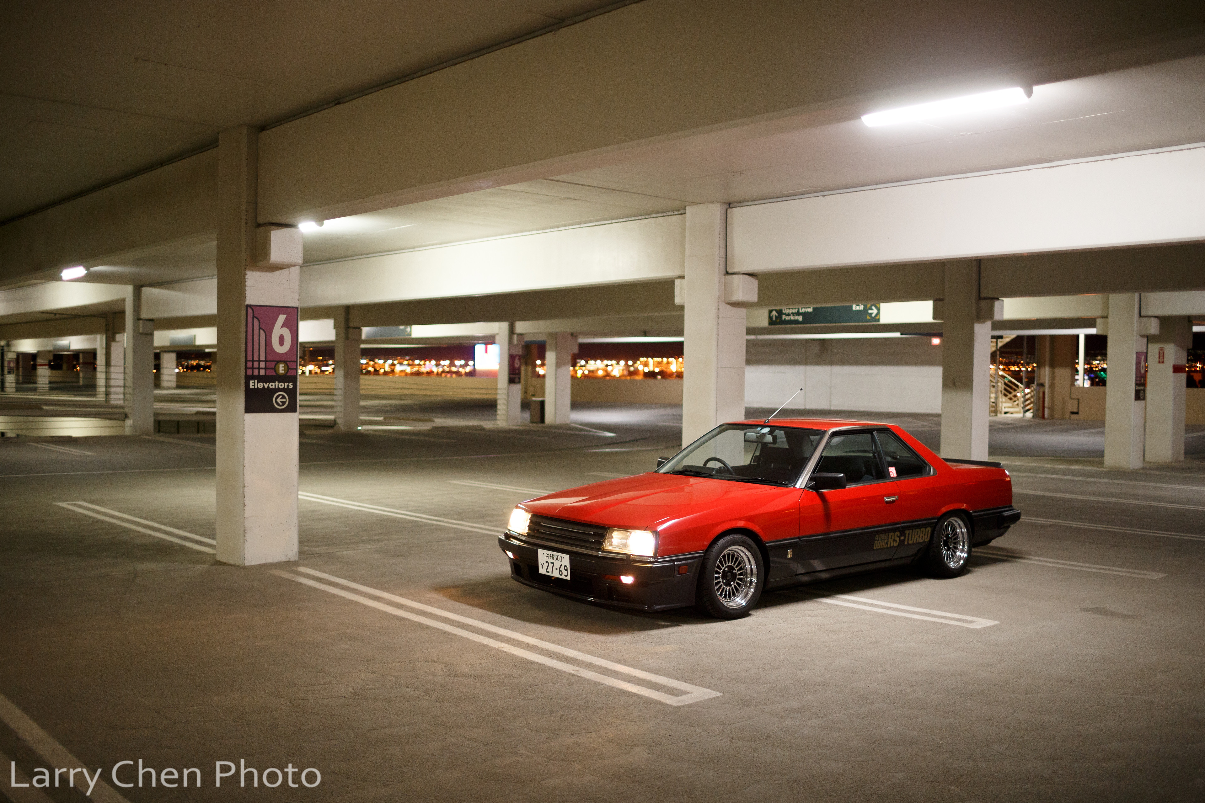 General 3840x2560 Nissan Skyline red cars Japanese cars night city lights sports car Larry Chen Nissan
