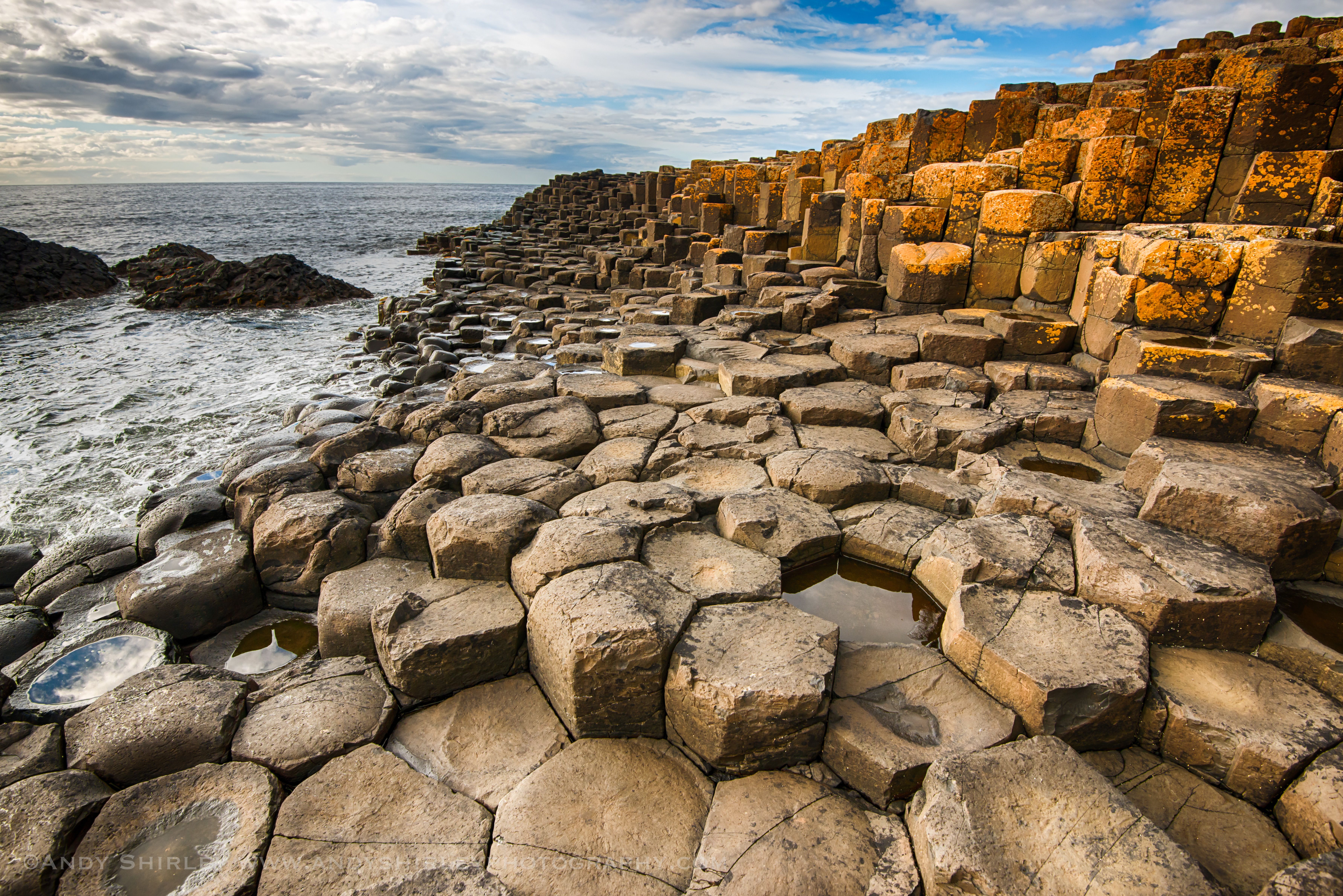 General 7134x4761 Basalt column nature rocks water sea landscape Giant's Causeway Northern Ireland