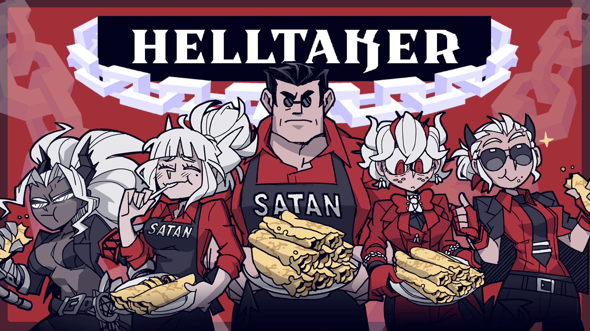 Anime 1920x1080 Helltaker Lucifer (Helltaker) video game characters crepes
