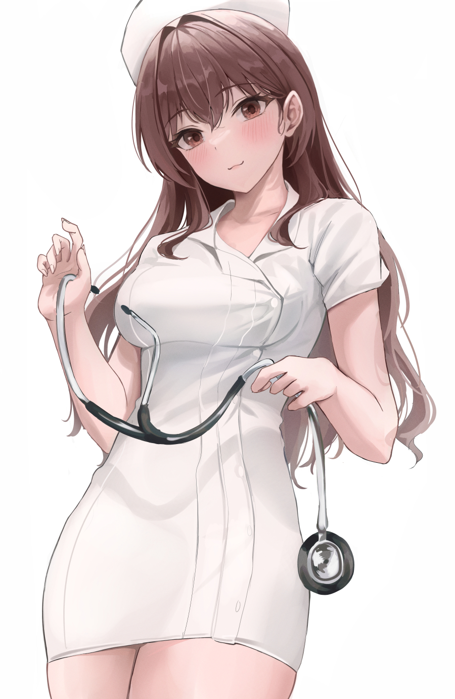 Anime 900x1382 anime anime girls original characters nurse outfit artwork digital art fan art nurses