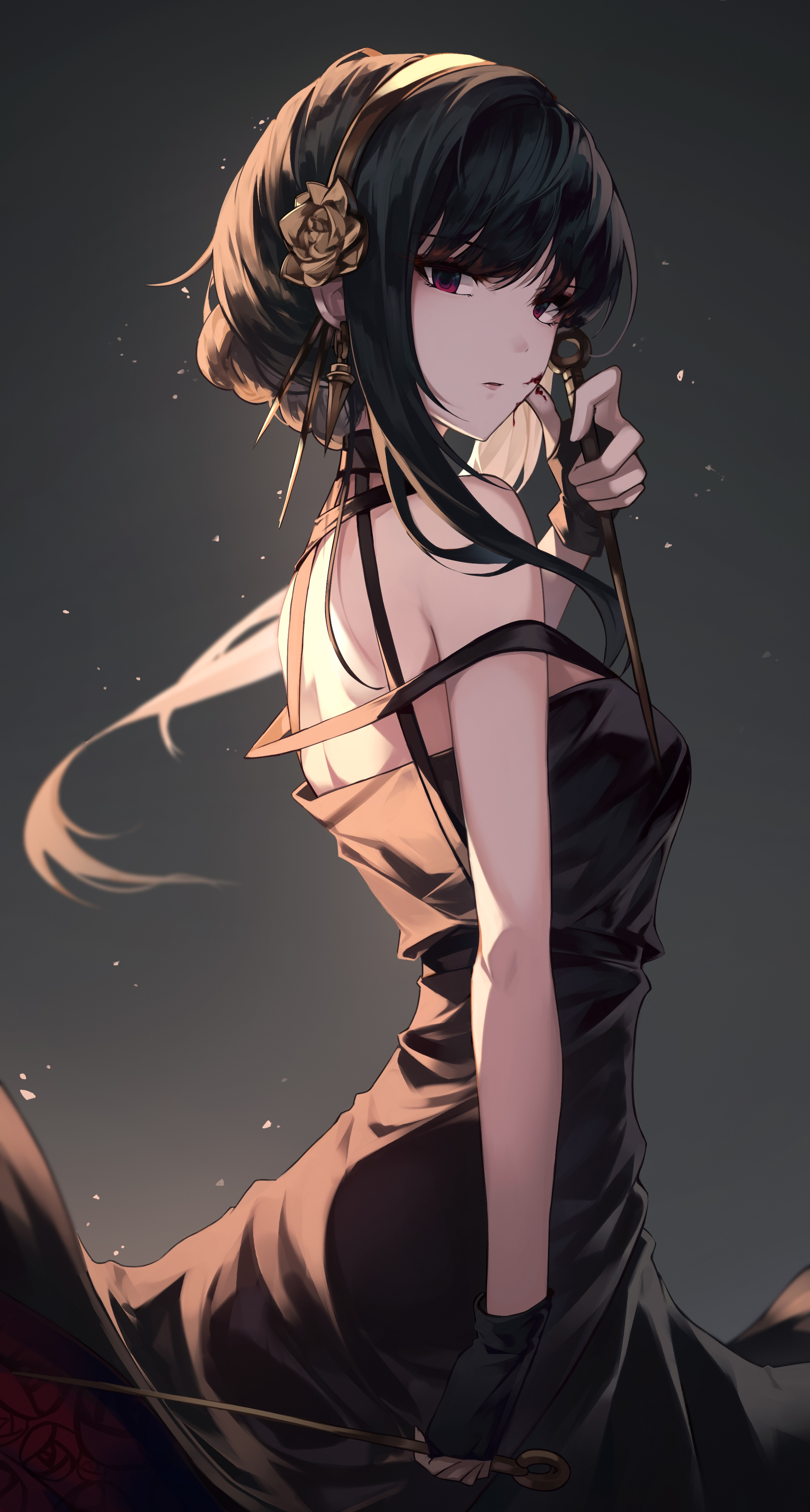 anime girl wearing a black dress, anime style, | Stable Diffusion | OpenArt